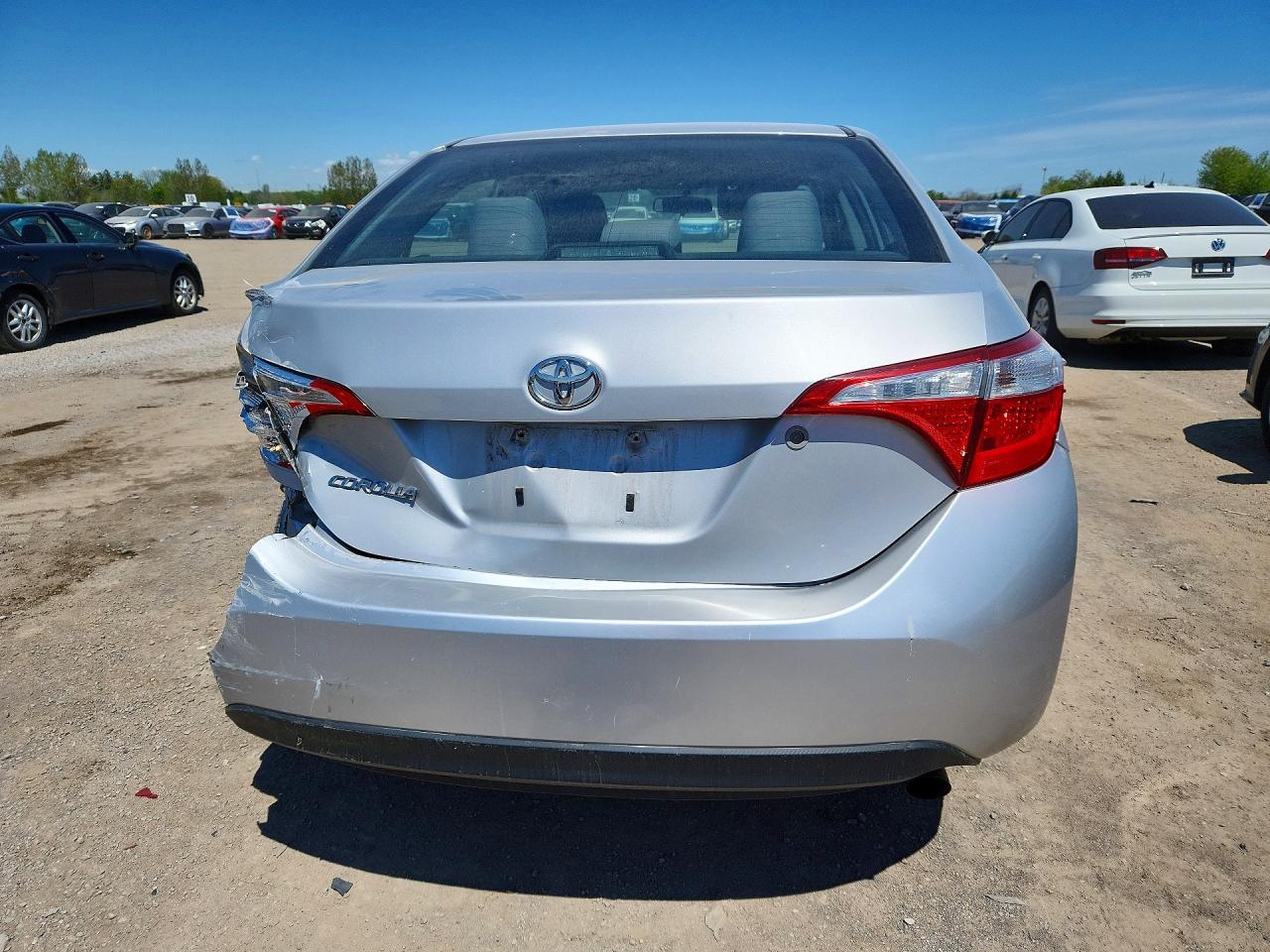 2014 Toyota Corolla L Silver vin: 2T1BURHE0EC223265