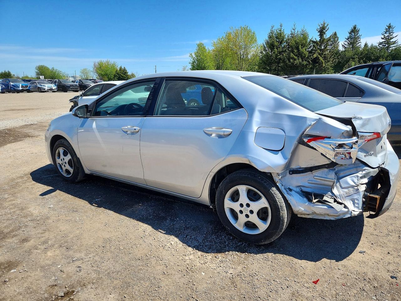 2014 Toyota Corolla L Silver vin: 2T1BURHE0EC223265