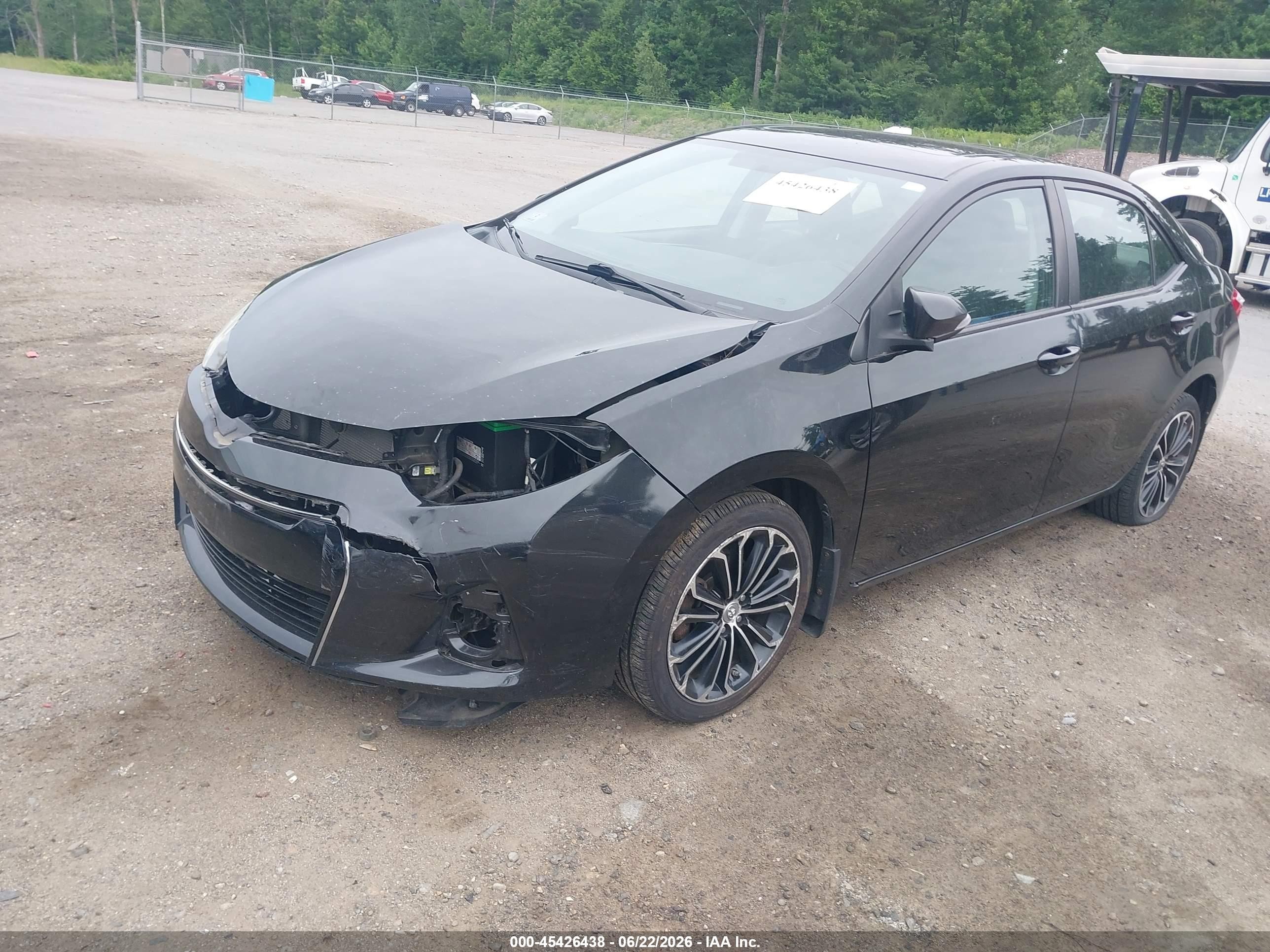2014 Toyota Corolla S Plus Black vin: 2T1BURHE0EC226389
