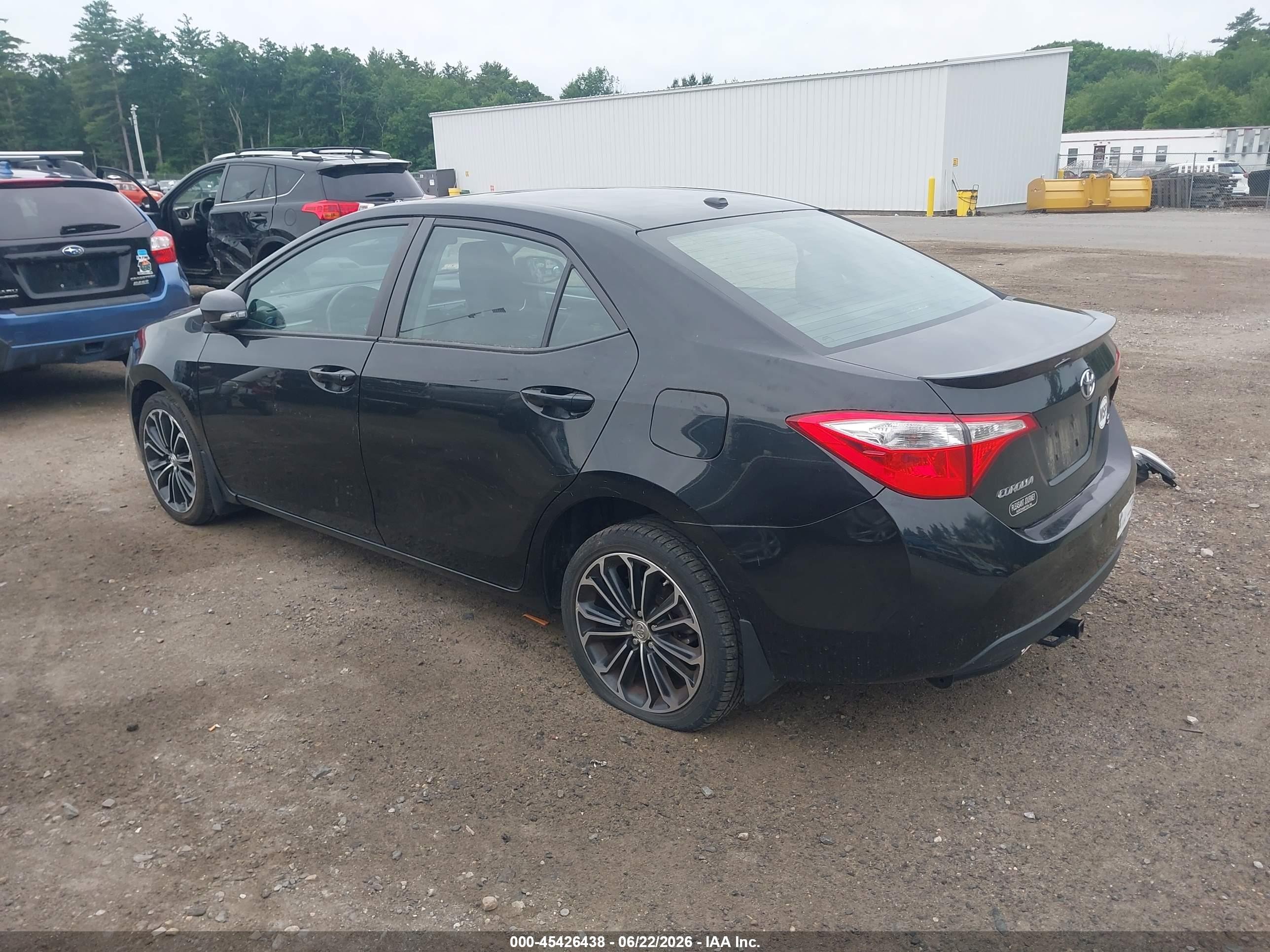 2014 Toyota Corolla S Plus Black vin: 2T1BURHE0EC226389