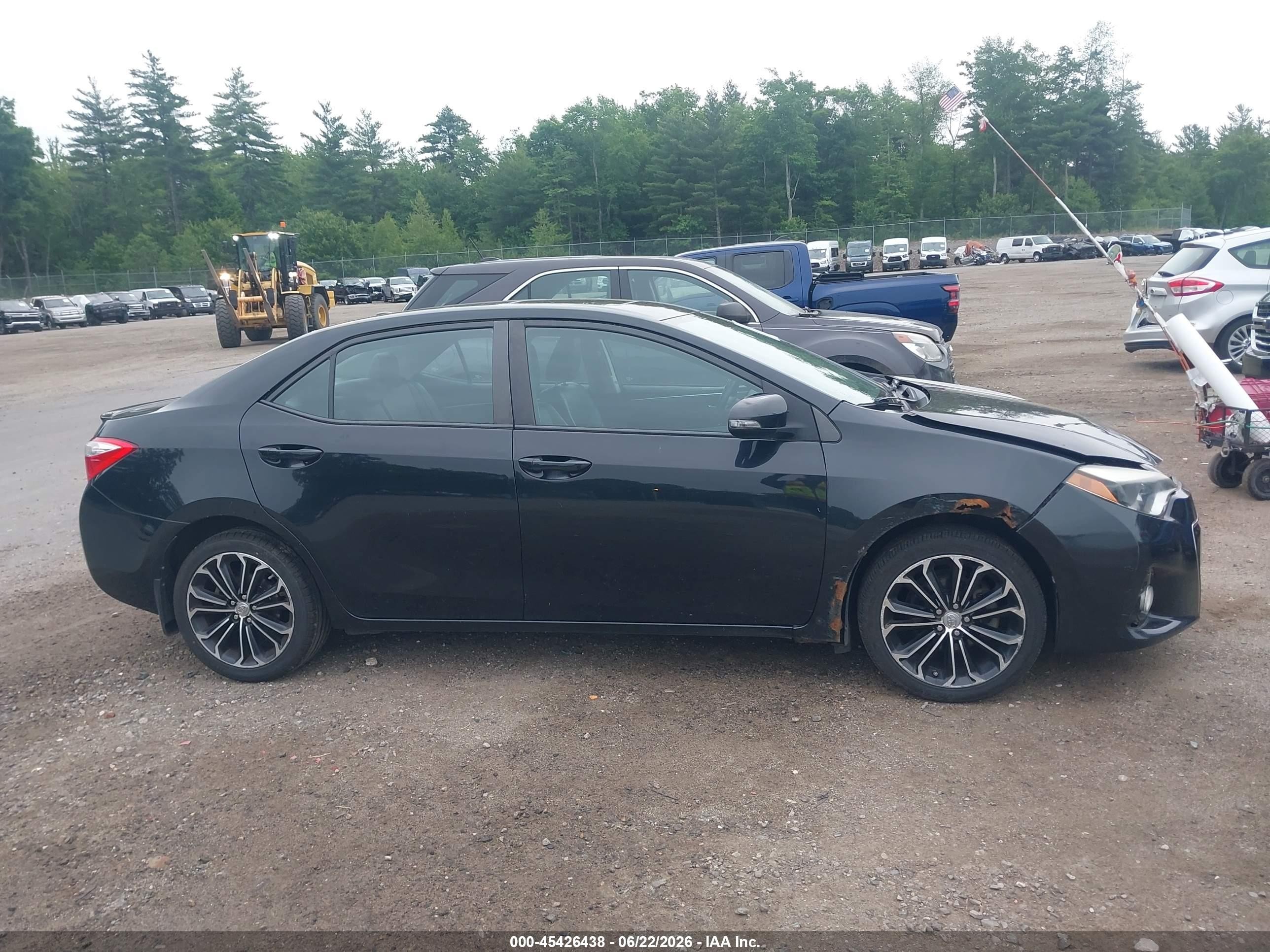 2014 Toyota Corolla S Plus Black vin: 2T1BURHE0EC226389