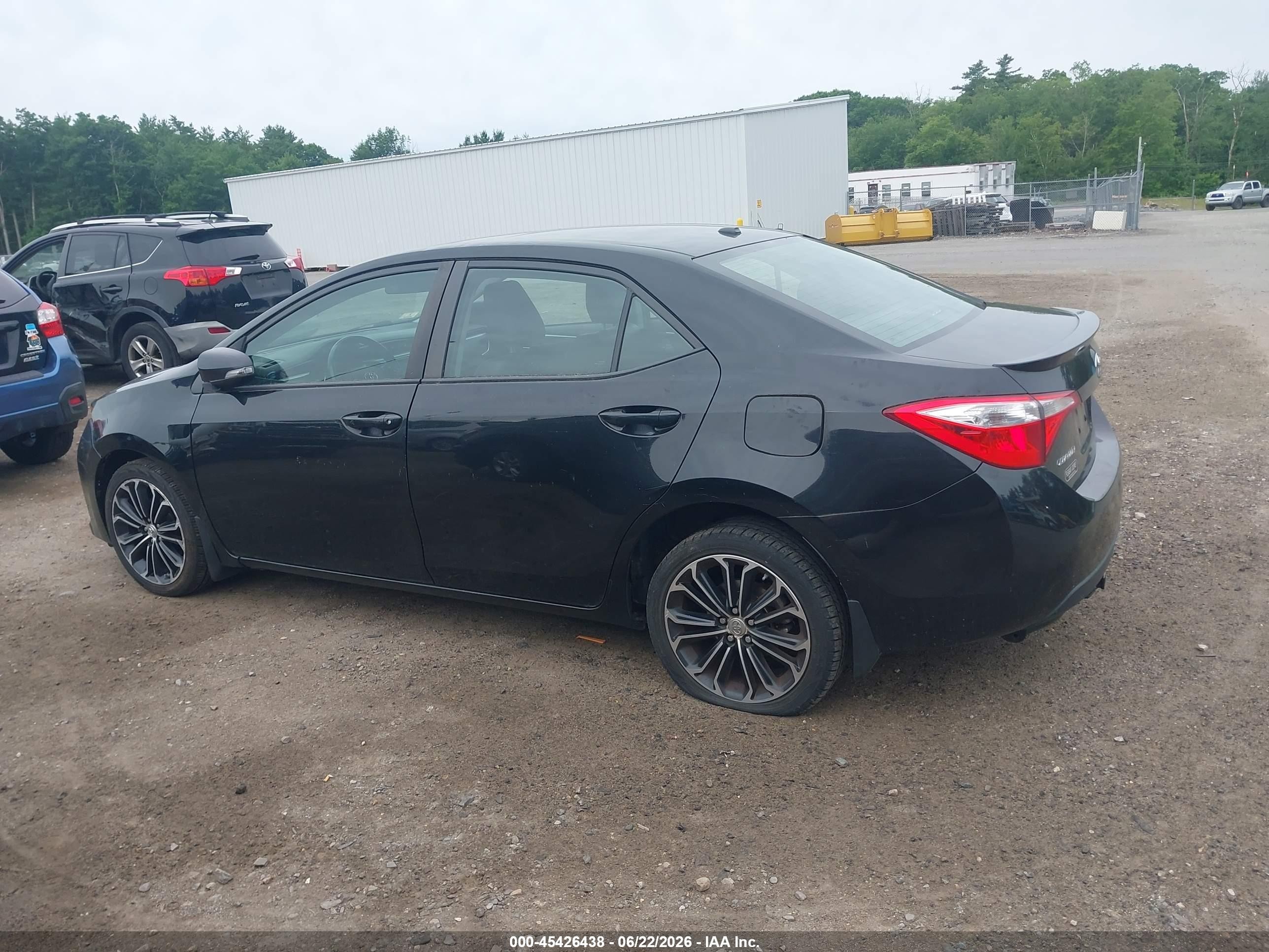 2014 Toyota Corolla S Plus Black vin: 2T1BURHE0EC226389