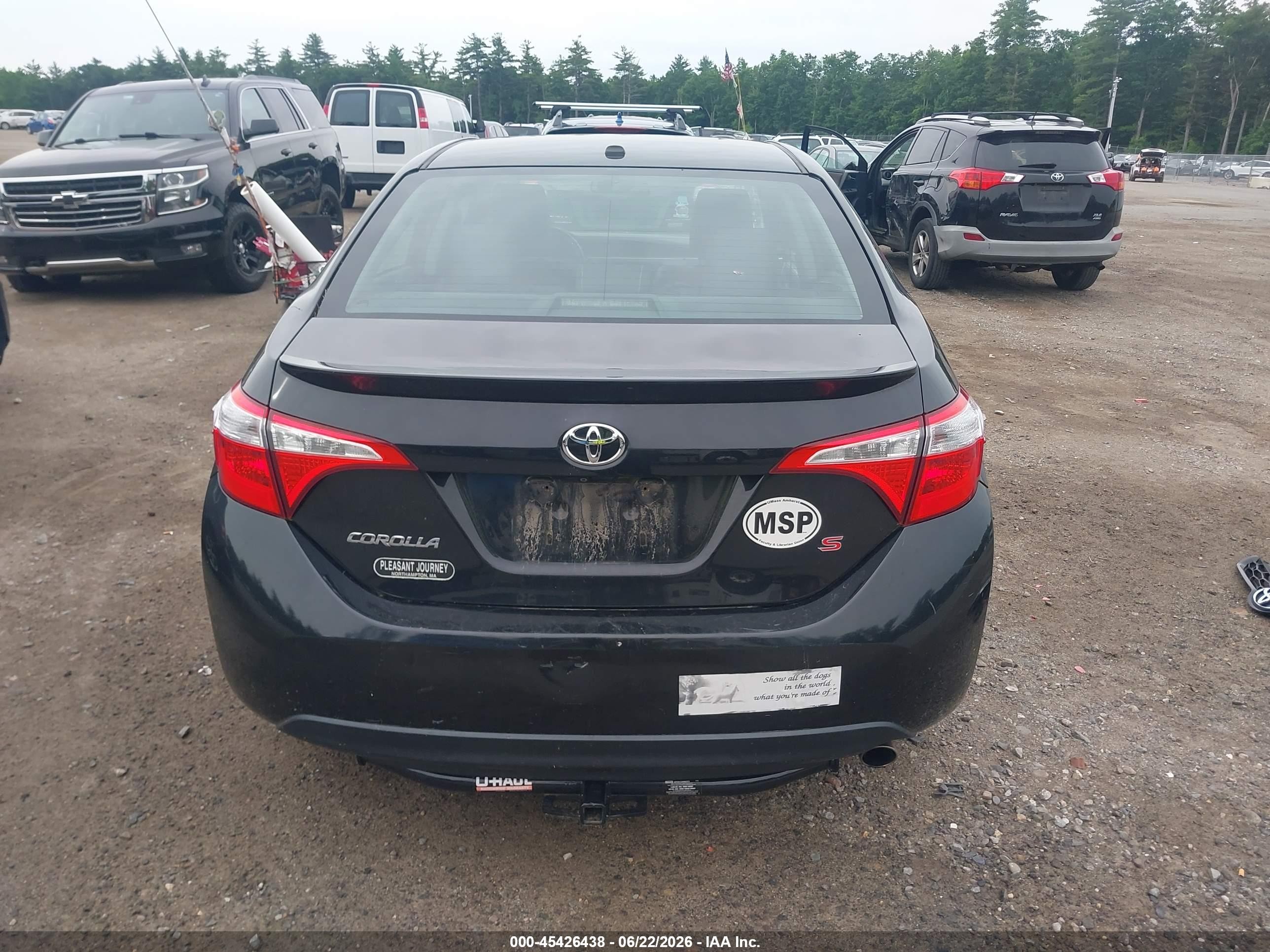 2014 Toyota Corolla S Plus Black vin: 2T1BURHE0EC226389