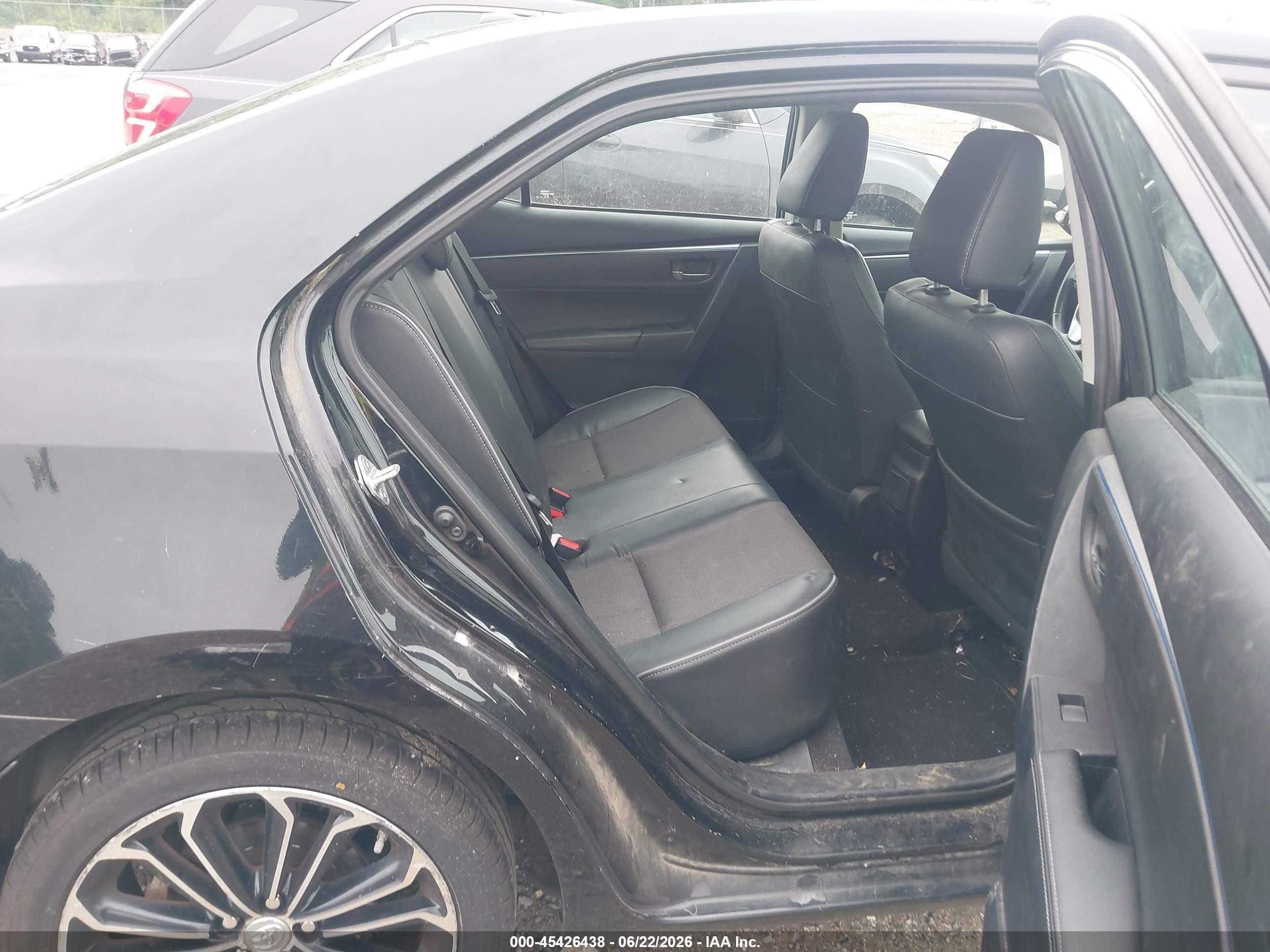 2014 Toyota Corolla S Plus Black vin: 2T1BURHE0EC226389
