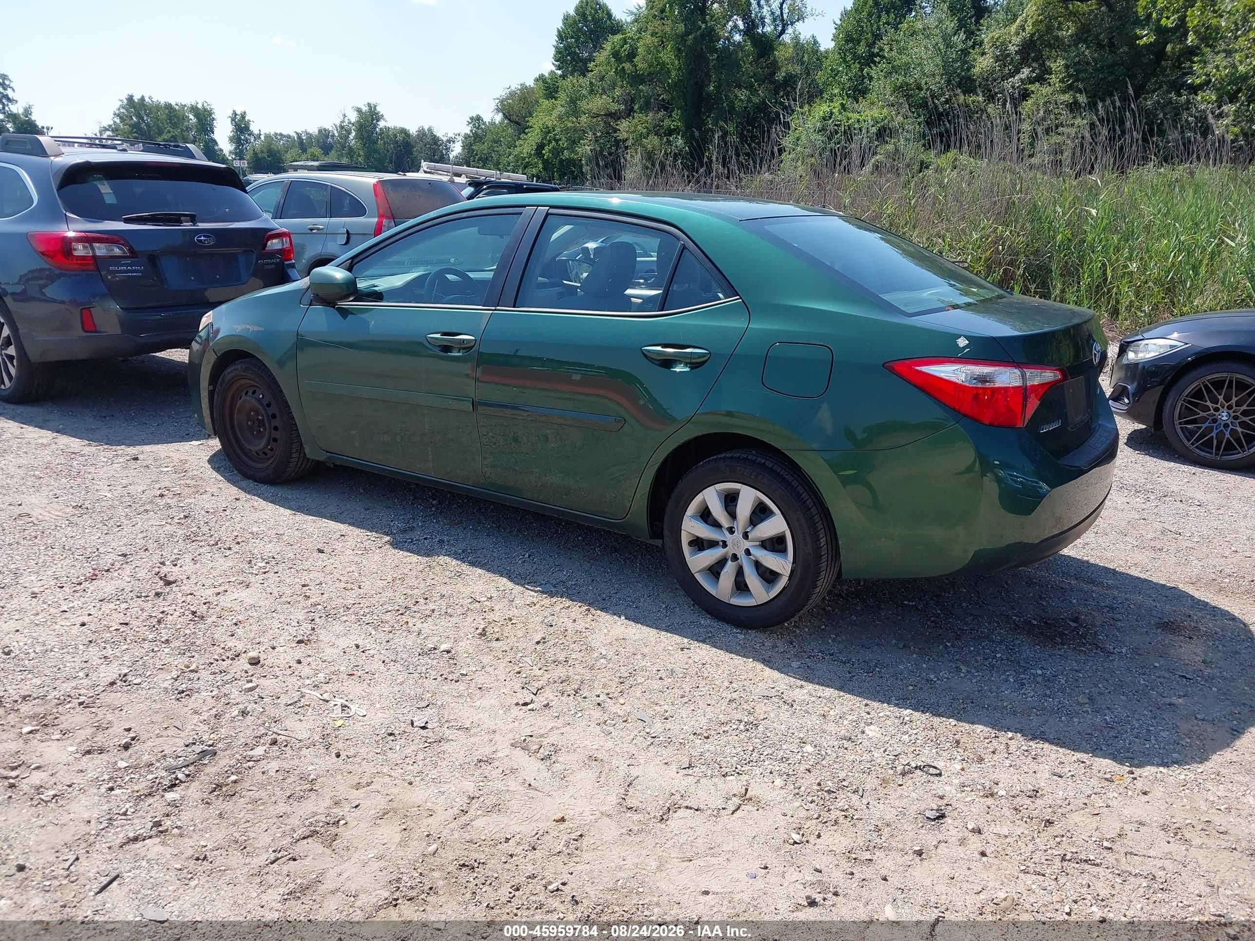 2014 Toyota Corolla Le Green vin: 2T1BURHE0EC228143