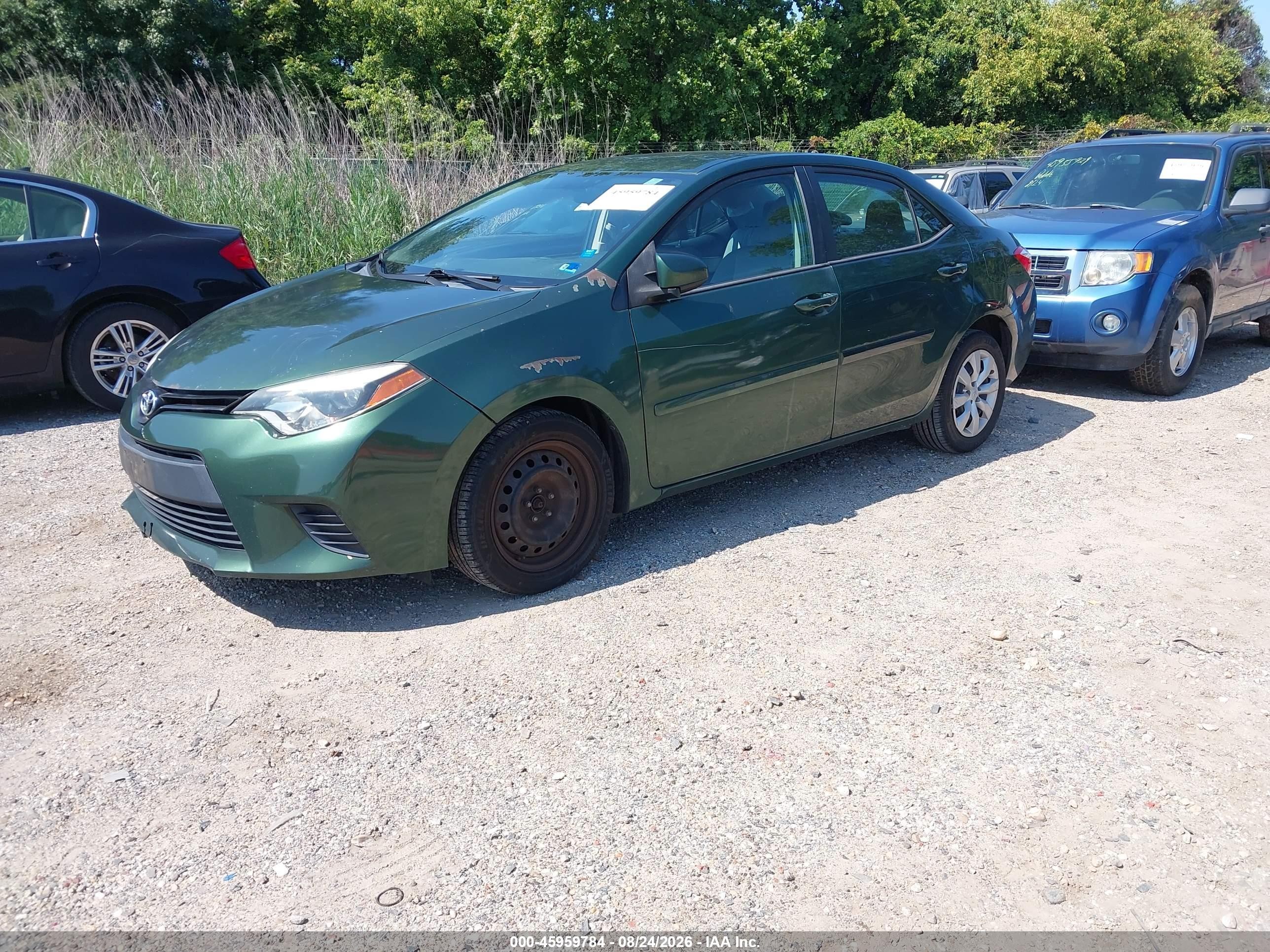2014 Toyota Corolla Le Green vin: 2T1BURHE0EC228143