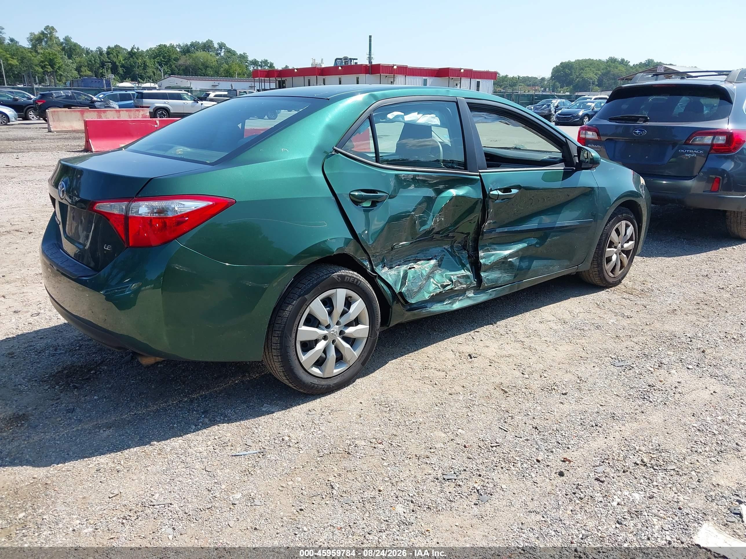 2014 Toyota Corolla Le Green vin: 2T1BURHE0EC228143