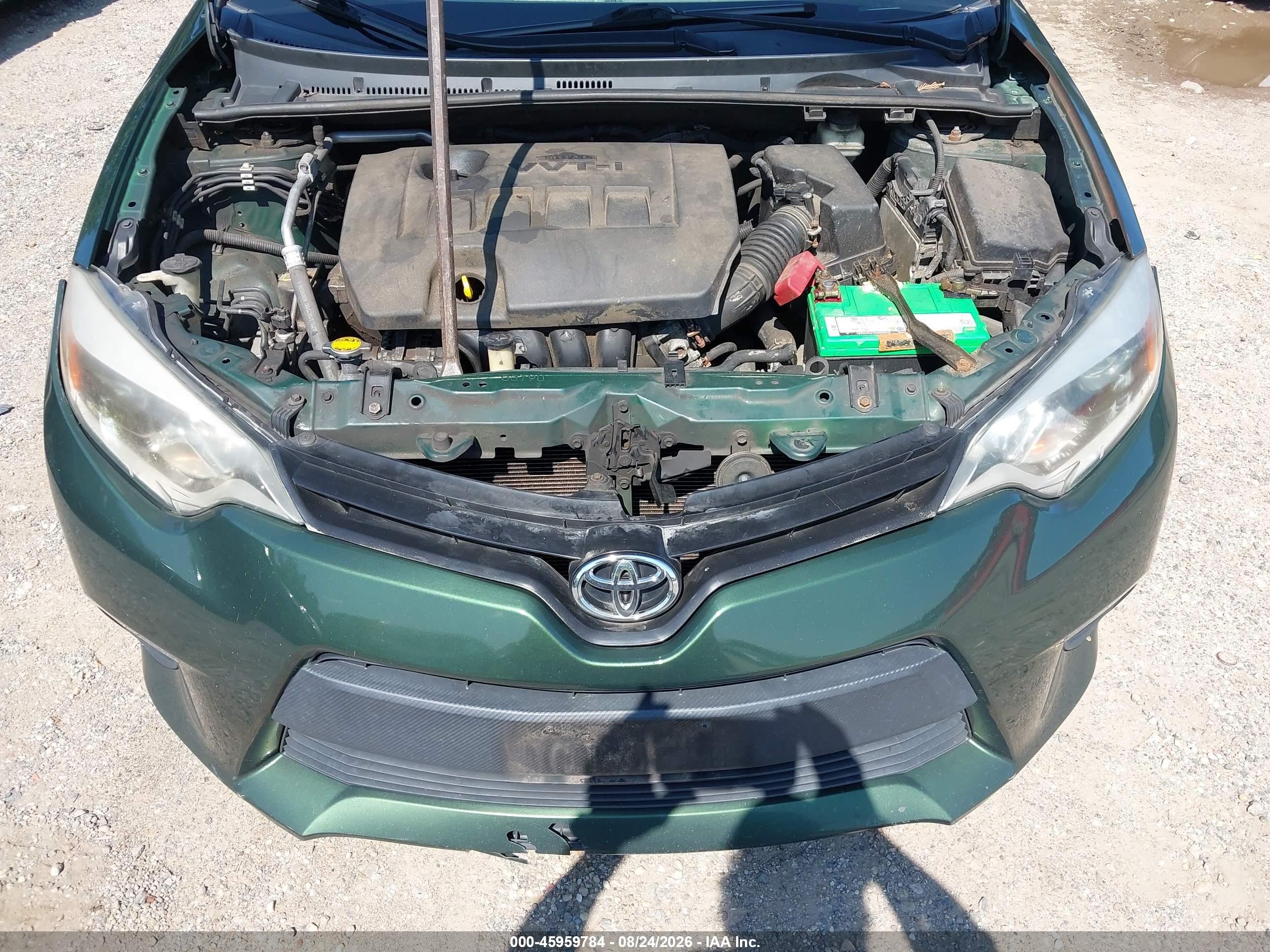 2014 Toyota Corolla Le Green vin: 2T1BURHE0EC228143