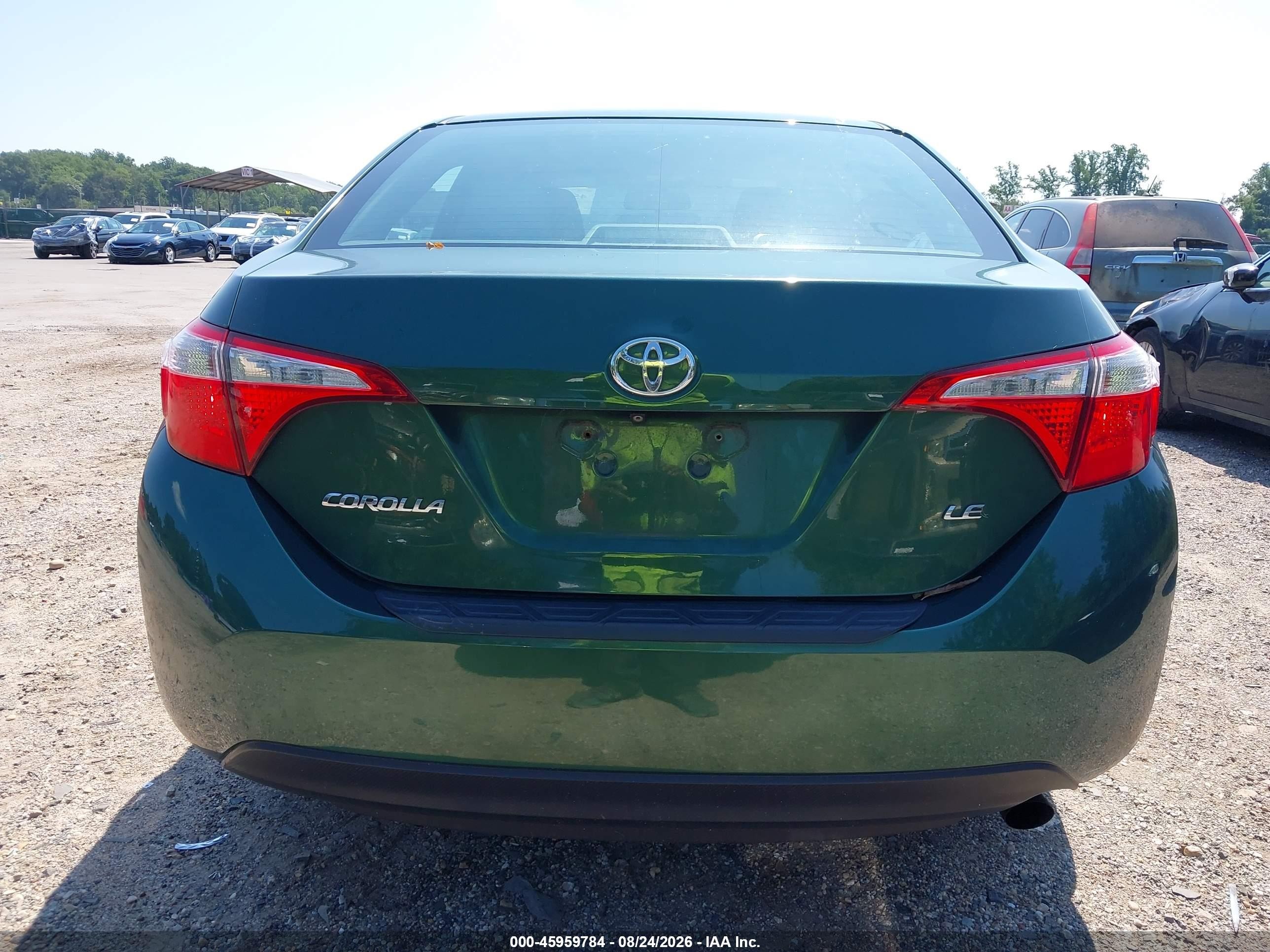 2014 Toyota Corolla Le Green vin: 2T1BURHE0EC228143
