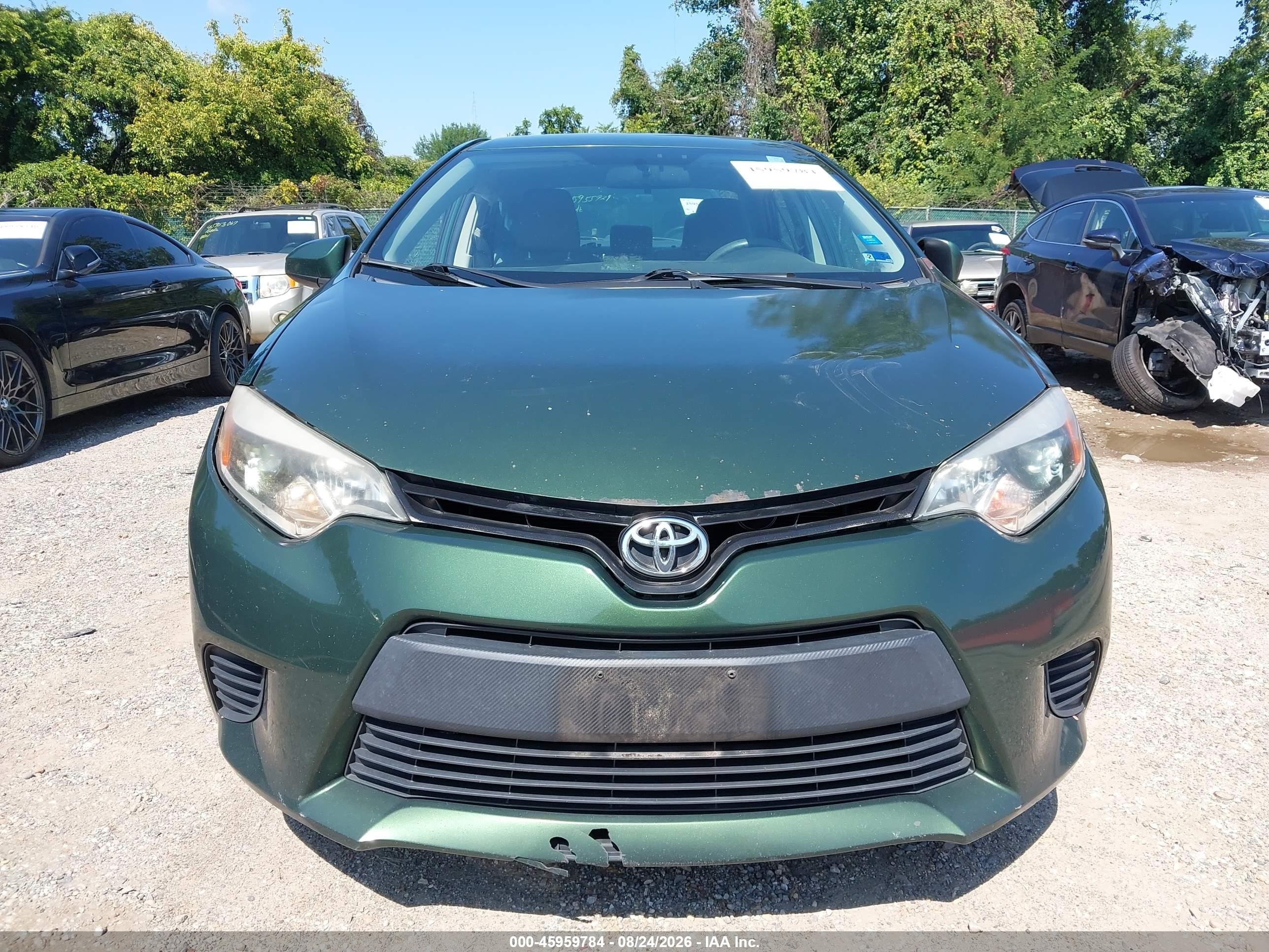 2014 Toyota Corolla Le Green vin: 2T1BURHE0EC228143