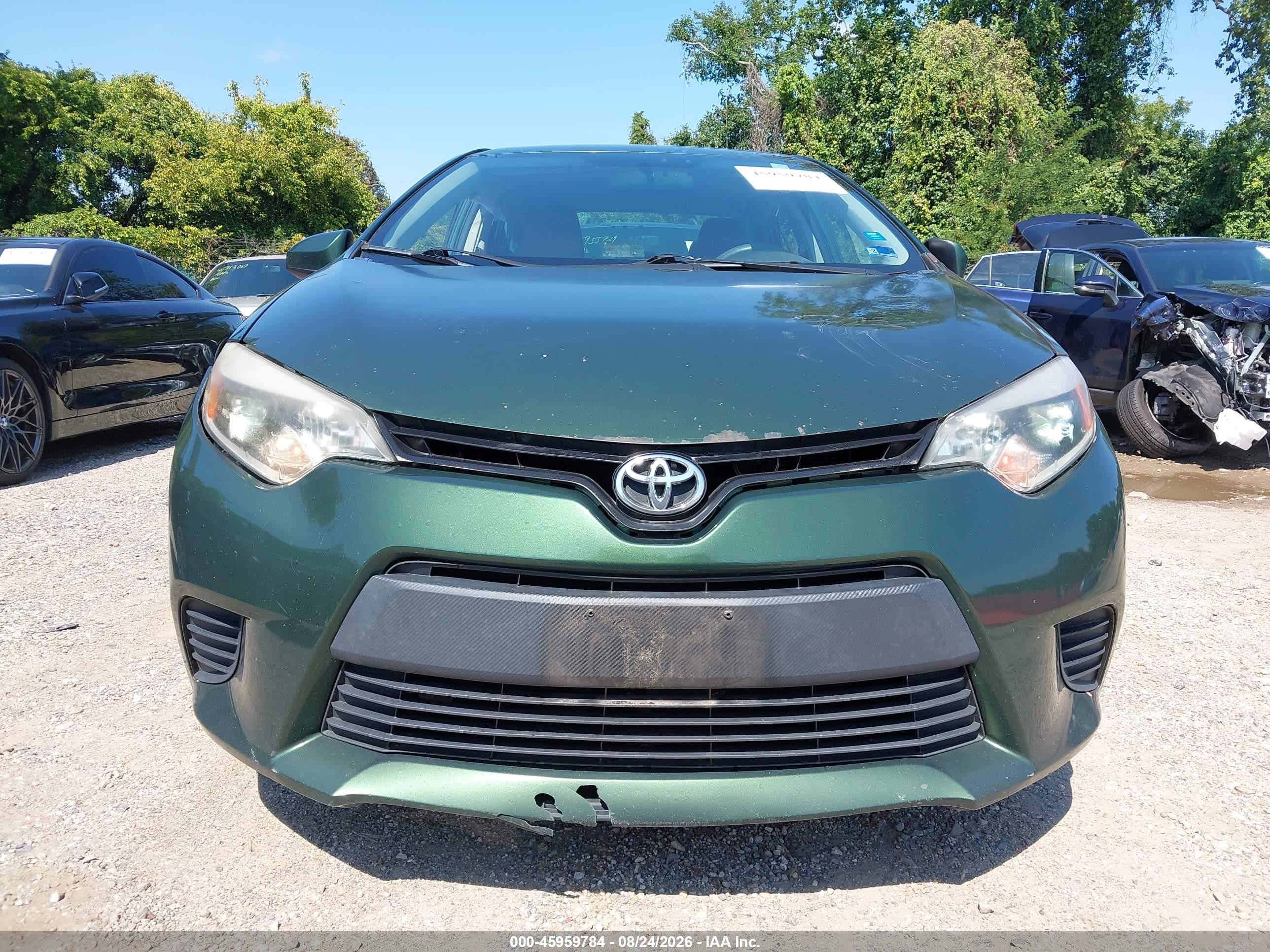 2014 Toyota Corolla Le Green vin: 2T1BURHE0EC228143