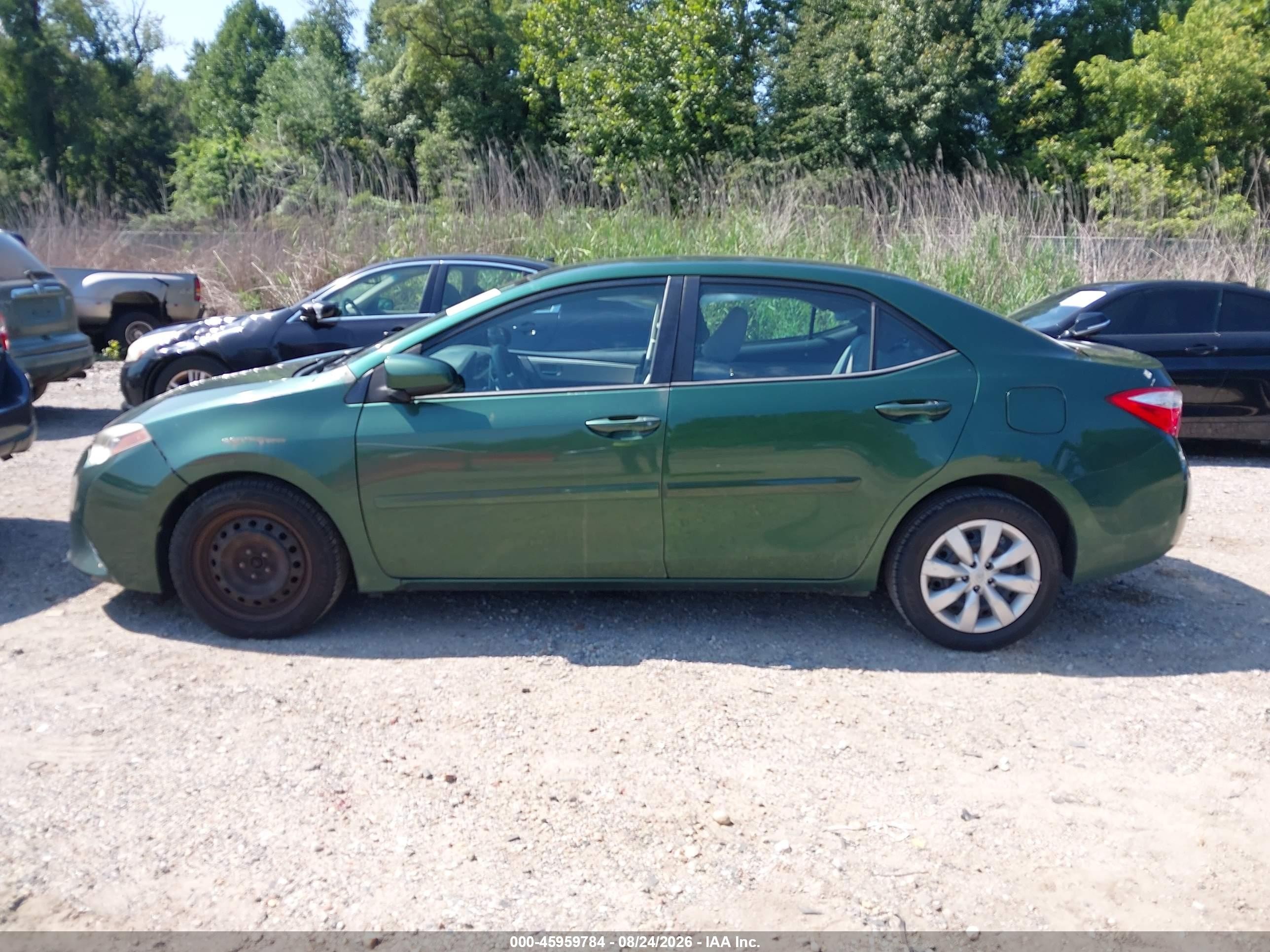 2014 Toyota Corolla Le Green vin: 2T1BURHE0EC228143