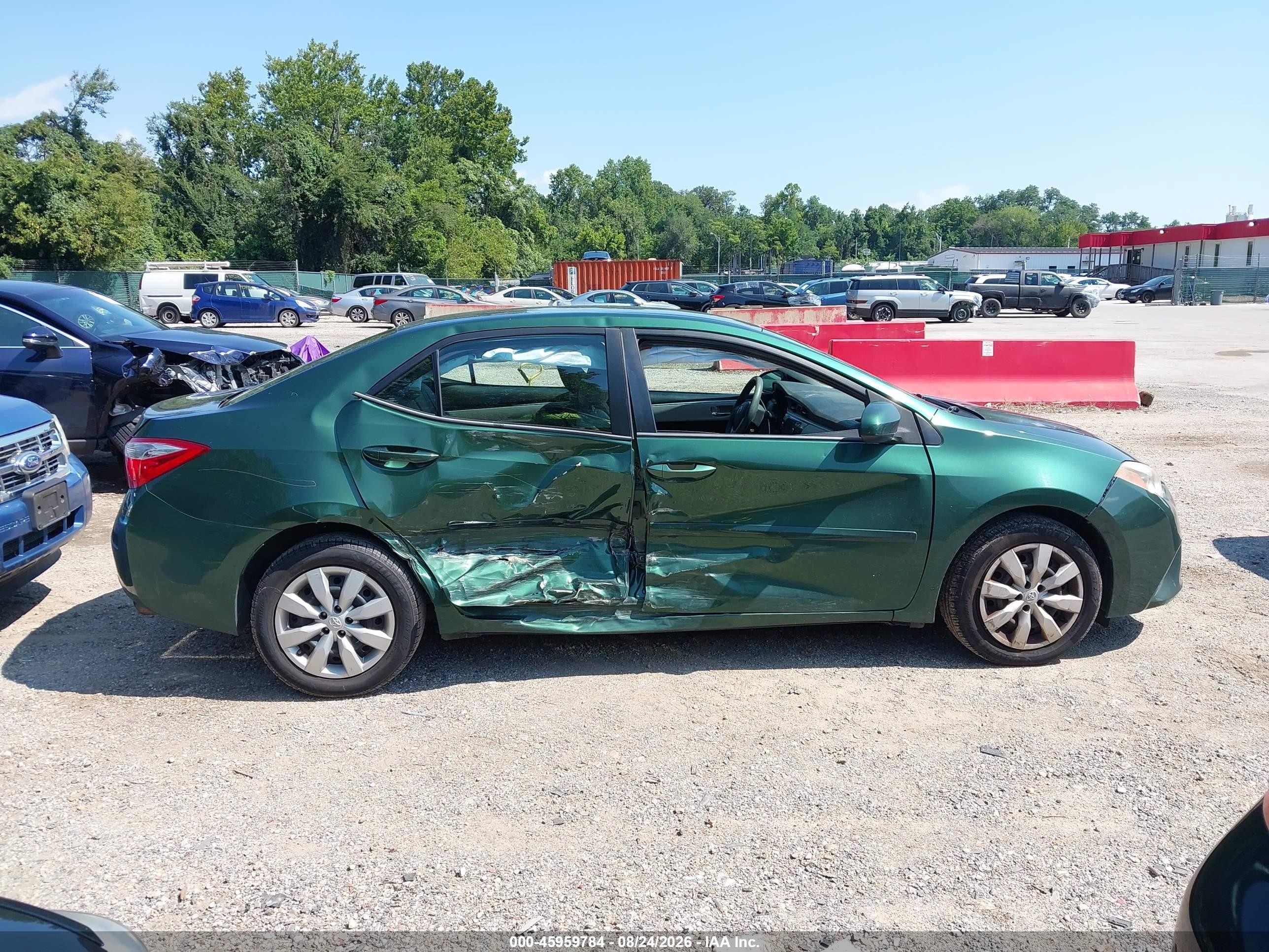 2014 Toyota Corolla Le Green vin: 2T1BURHE0EC228143