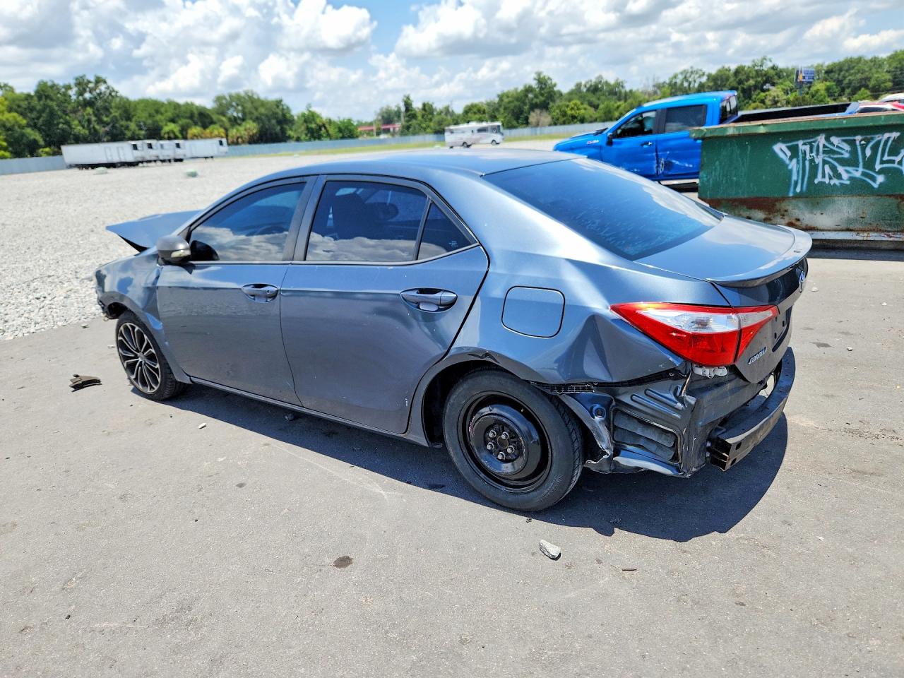 2015 Toyota Corolla S Plus Gray vin: 2T1BURHE0FC248166