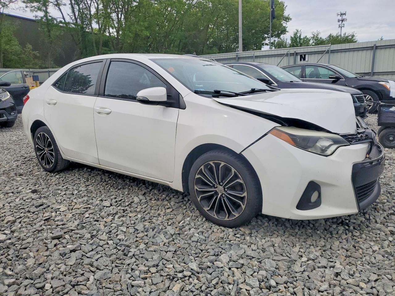 2015 Toyota Corolla S Plus White vin: 2T1BURHE0FC250502
