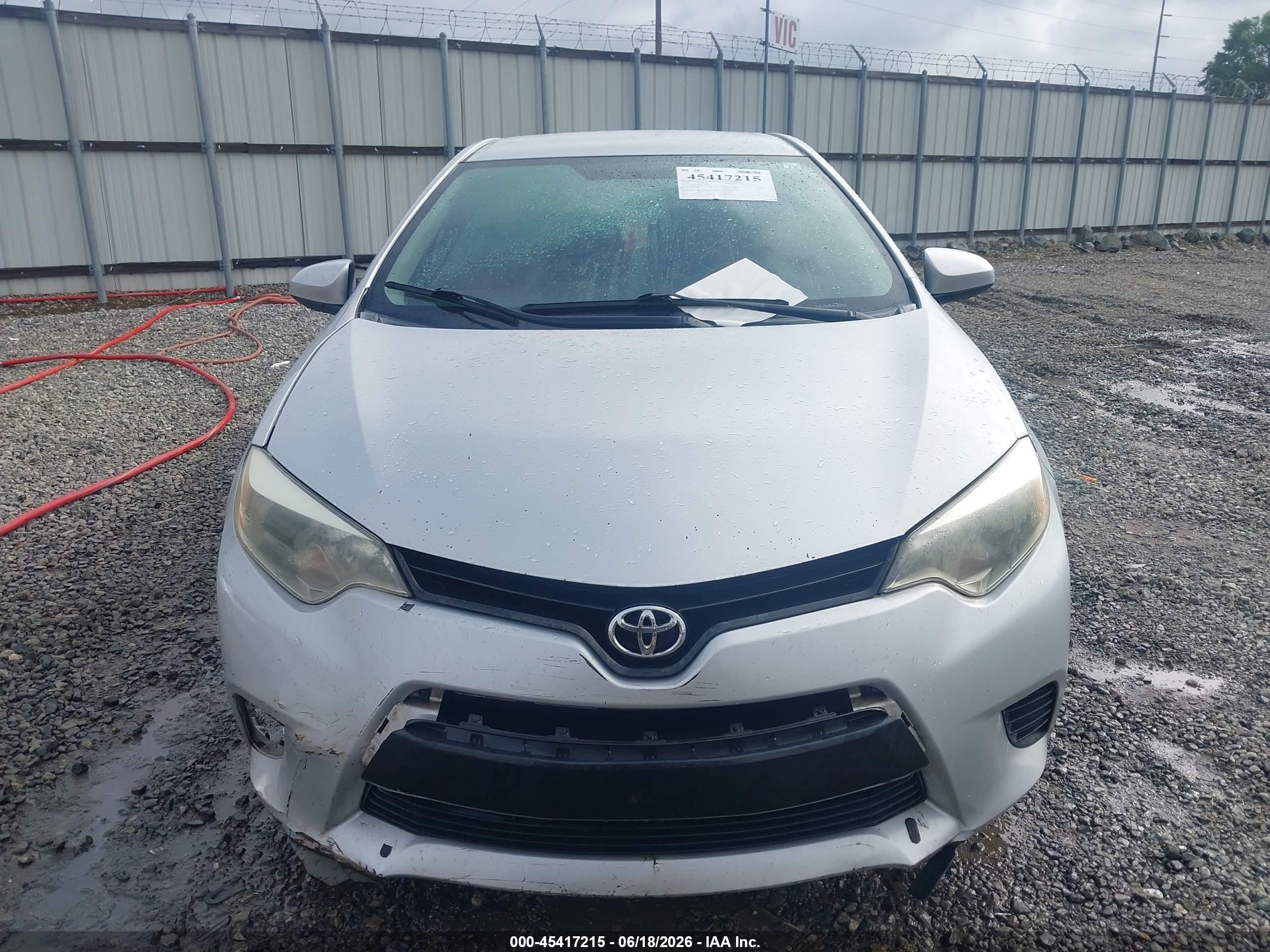 2015 Toyota Corolla L Silver vin: 2T1BURHE0FC255179