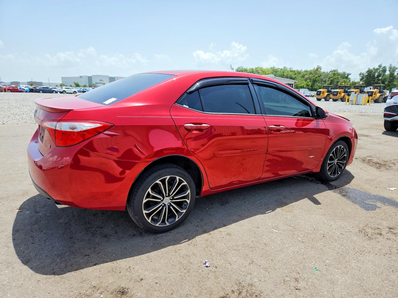 2015 Toyota Corolla S Plus Red vin: 2T1BURHE0FC256042
