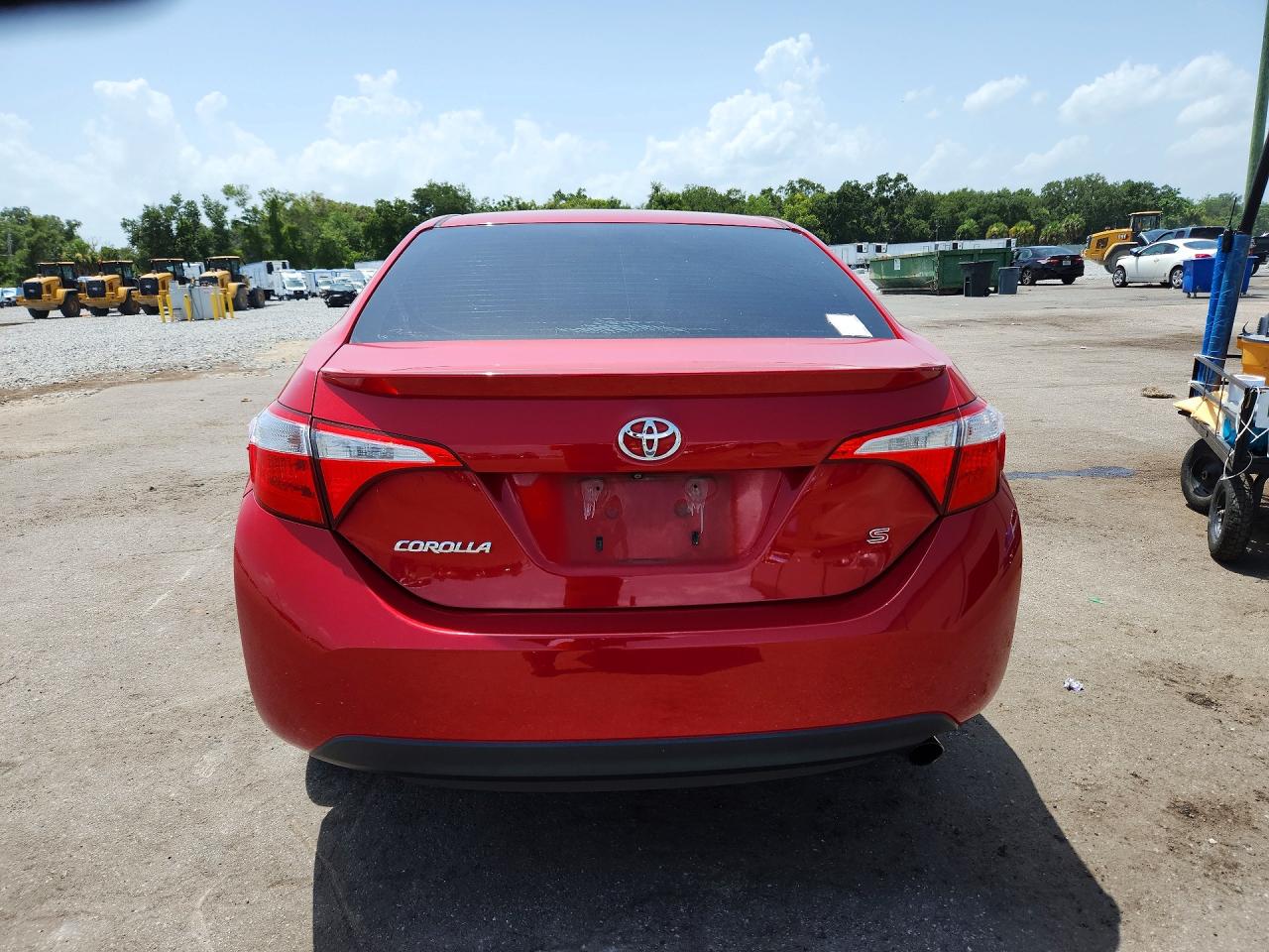 2015 Toyota Corolla S Plus Red vin: 2T1BURHE0FC256042