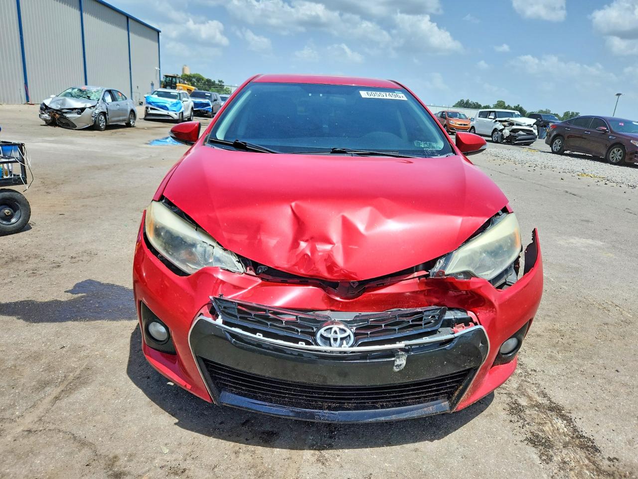 2015 Toyota Corolla S Plus Red vin: 2T1BURHE0FC256042