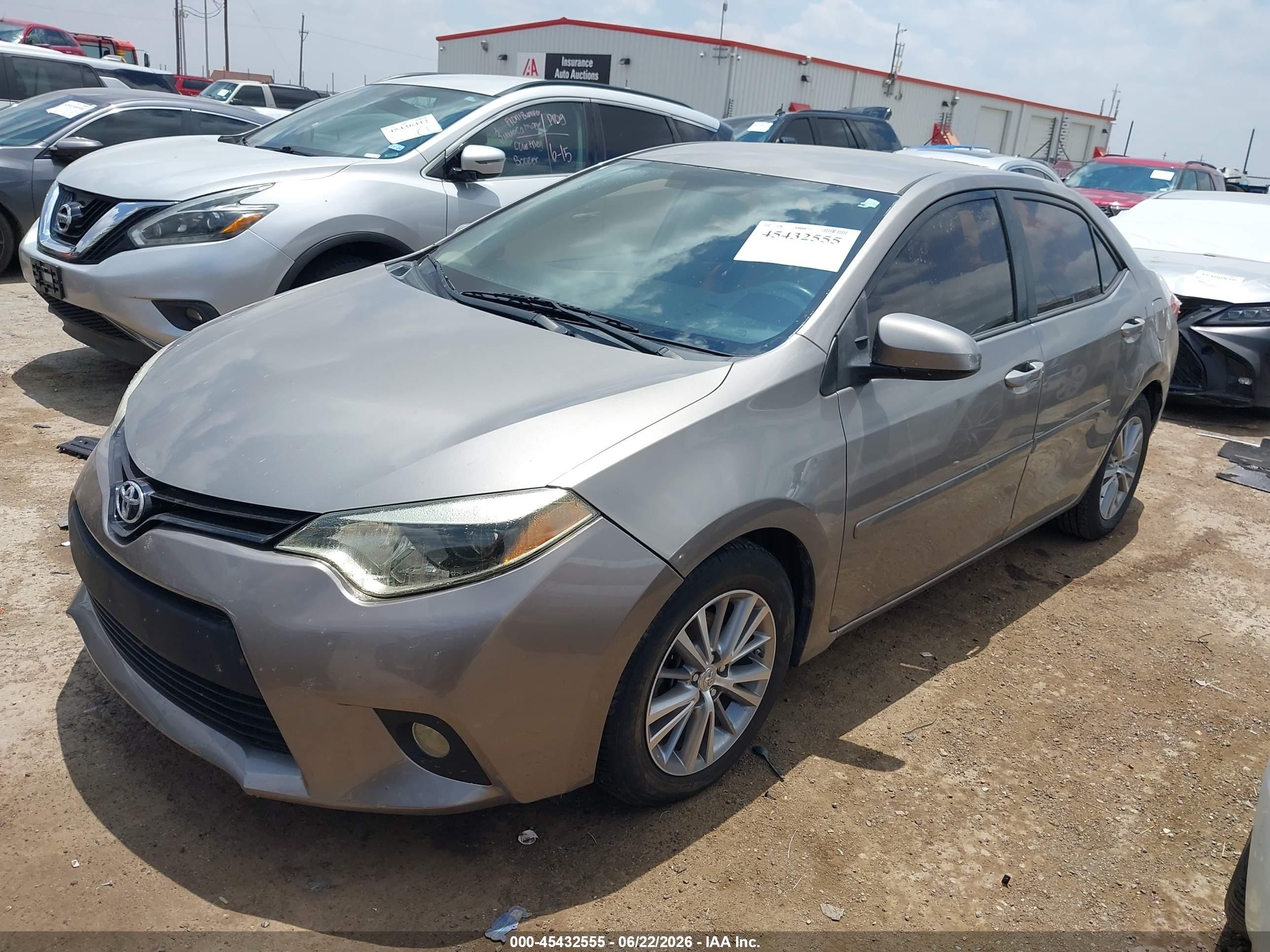 2015 Toyota Corolla Le Plus Gray vin: 2T1BURHE0FC268630