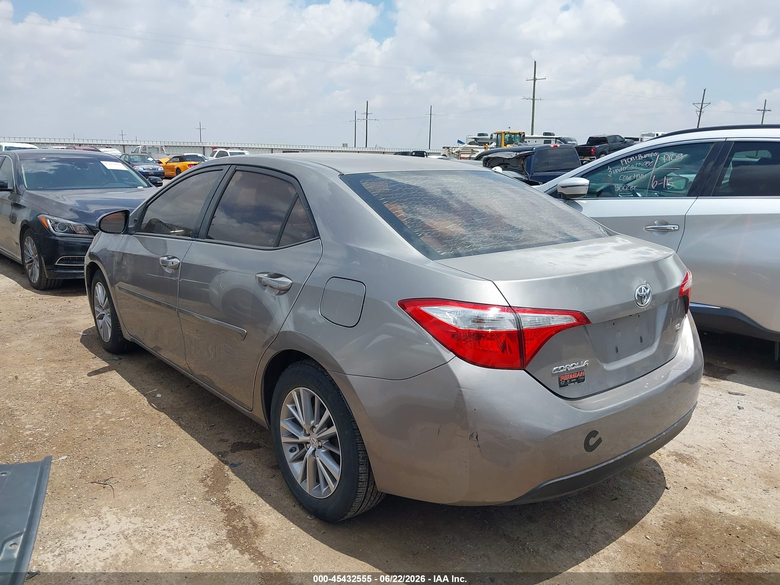 2015 Toyota Corolla Le Plus Gray vin: 2T1BURHE0FC268630