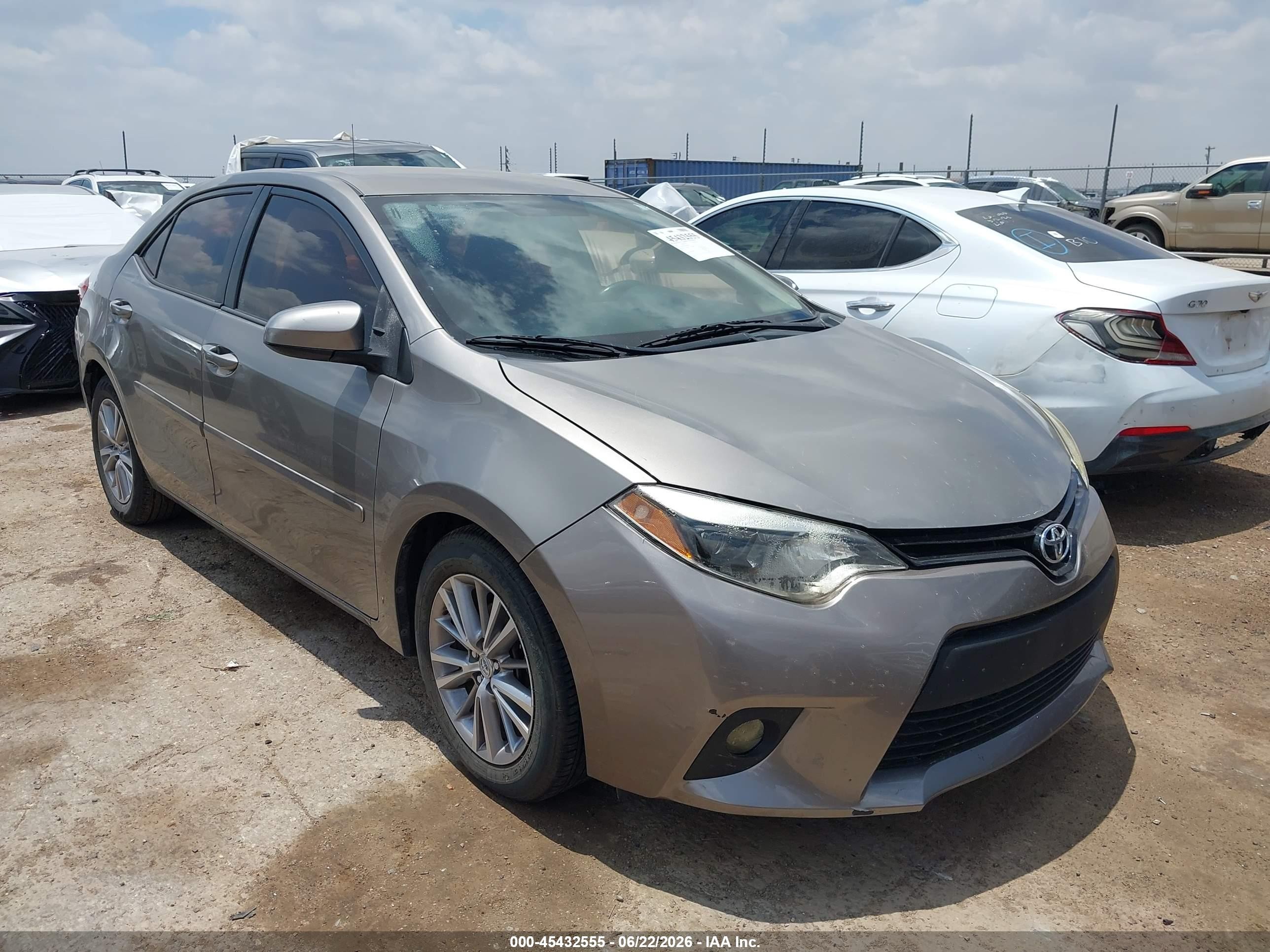2015 Toyota Corolla Le Plus Gray vin: 2T1BURHE0FC268630