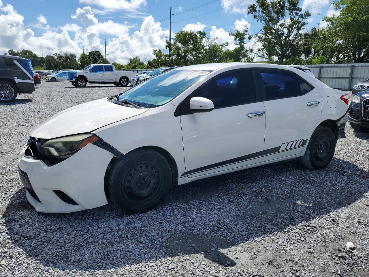 2015 Toyota Corolla Le White vin: 2T1BURHE0FC269955