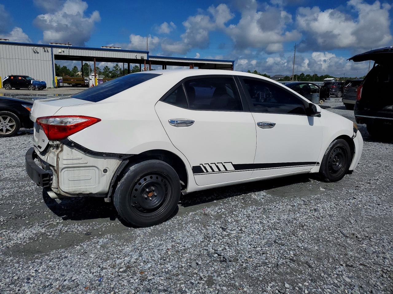 2015 Toyota Corolla Le White vin: 2T1BURHE0FC269955