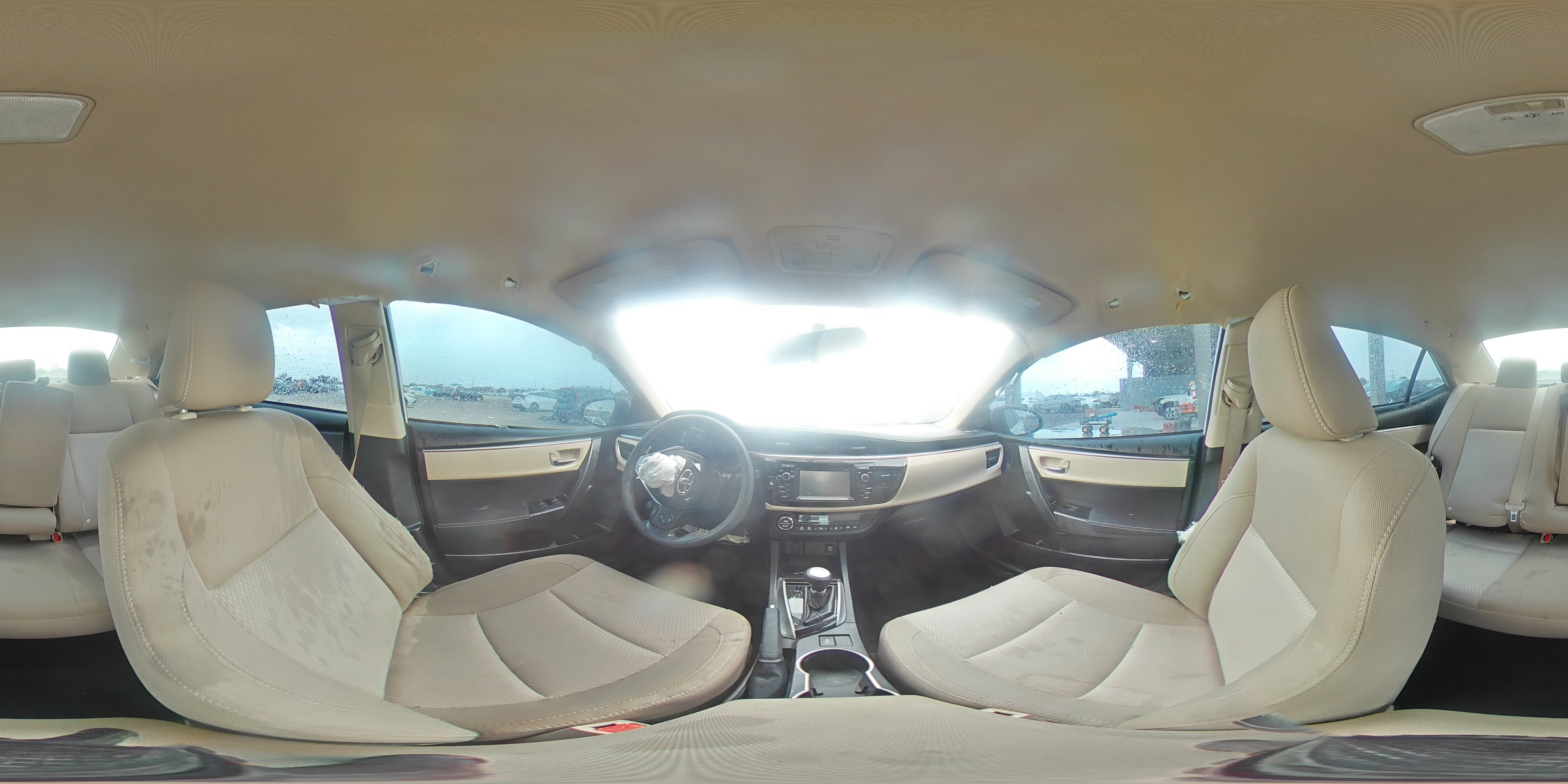 2015 Toyota Corolla Le White vin: 2T1BURHE0FC288053