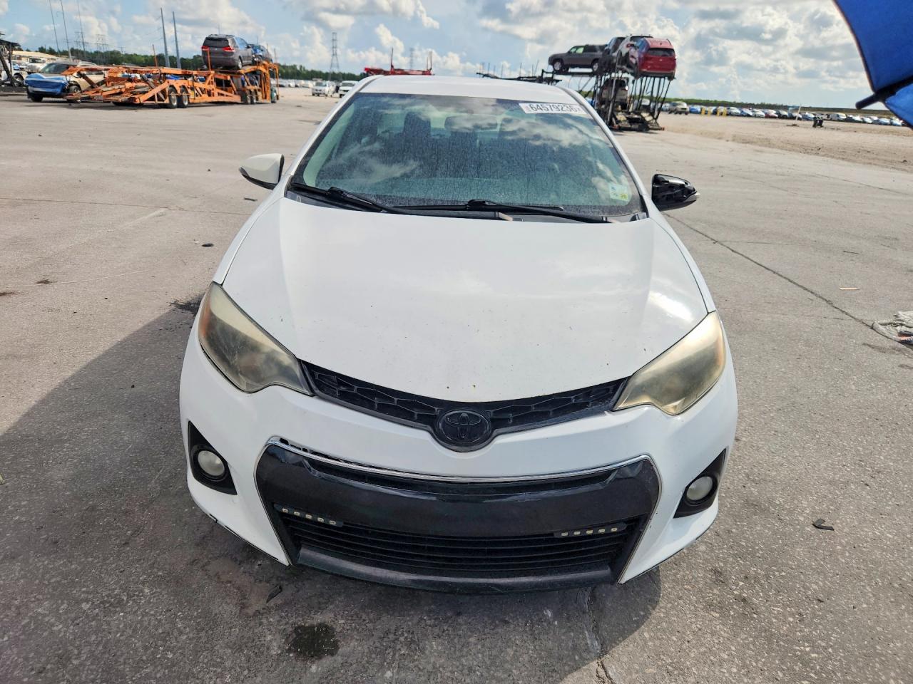 2015 Toyota Corolla S Plus White vin: 2T1BURHE0FC294936