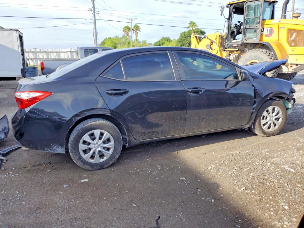 2015 Toyota Corolla L Gray vin: 2T1BURHE0FC311573