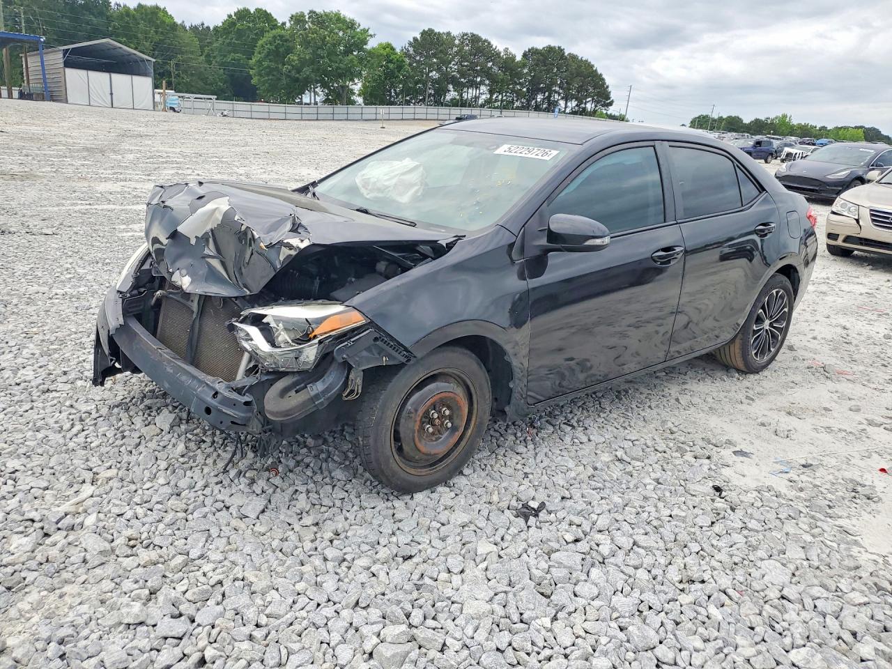 2015 Toyota Corolla S Plus Black vin: 2T1BURHE0FC314568