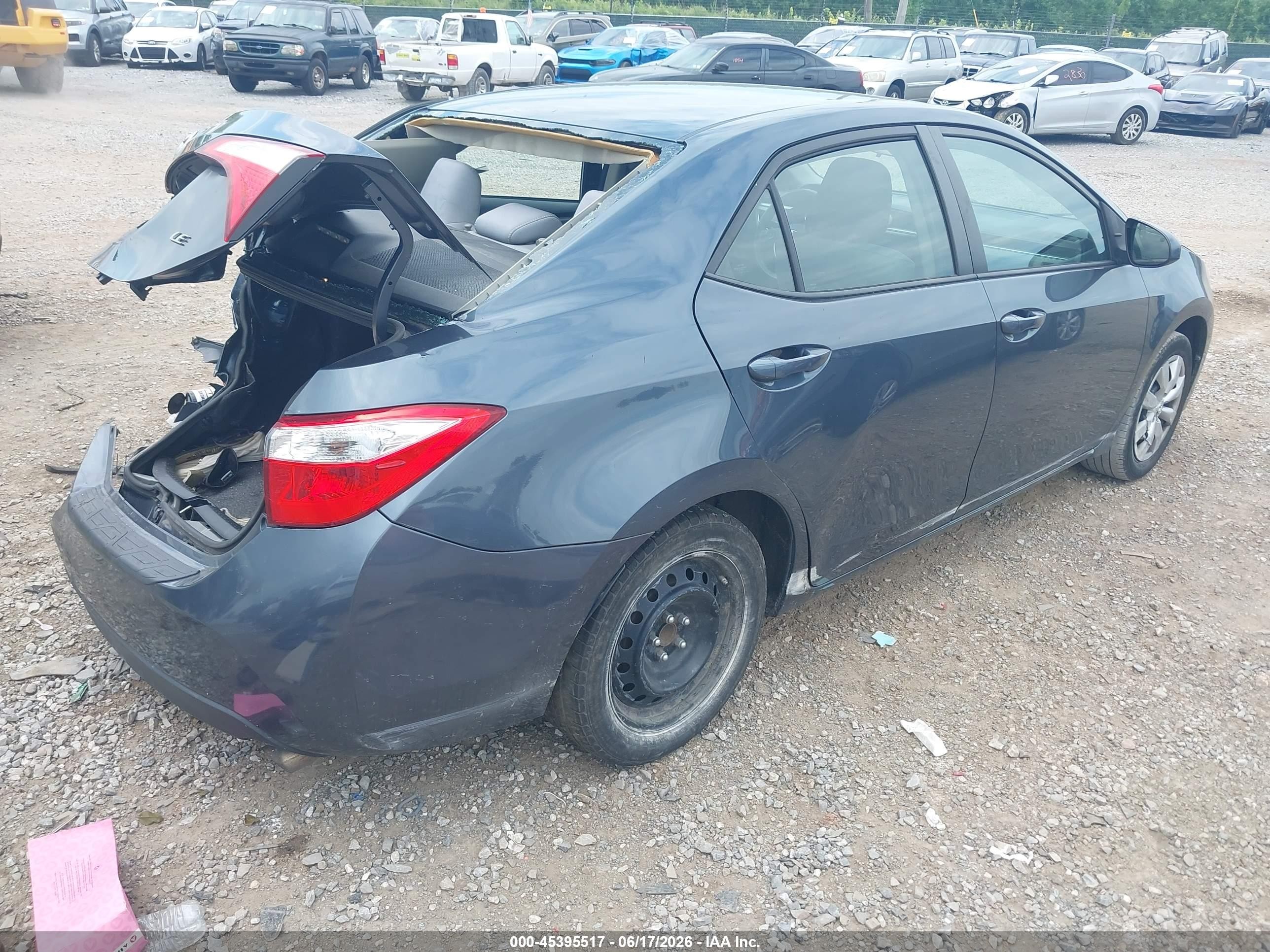 2015 Toyota Corolla Le Blue vin: 2T1BURHE0FC321200