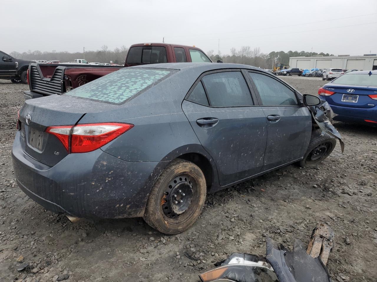 2015 Toyota Corolla L Blue vin: 2T1BURHE0FC321827