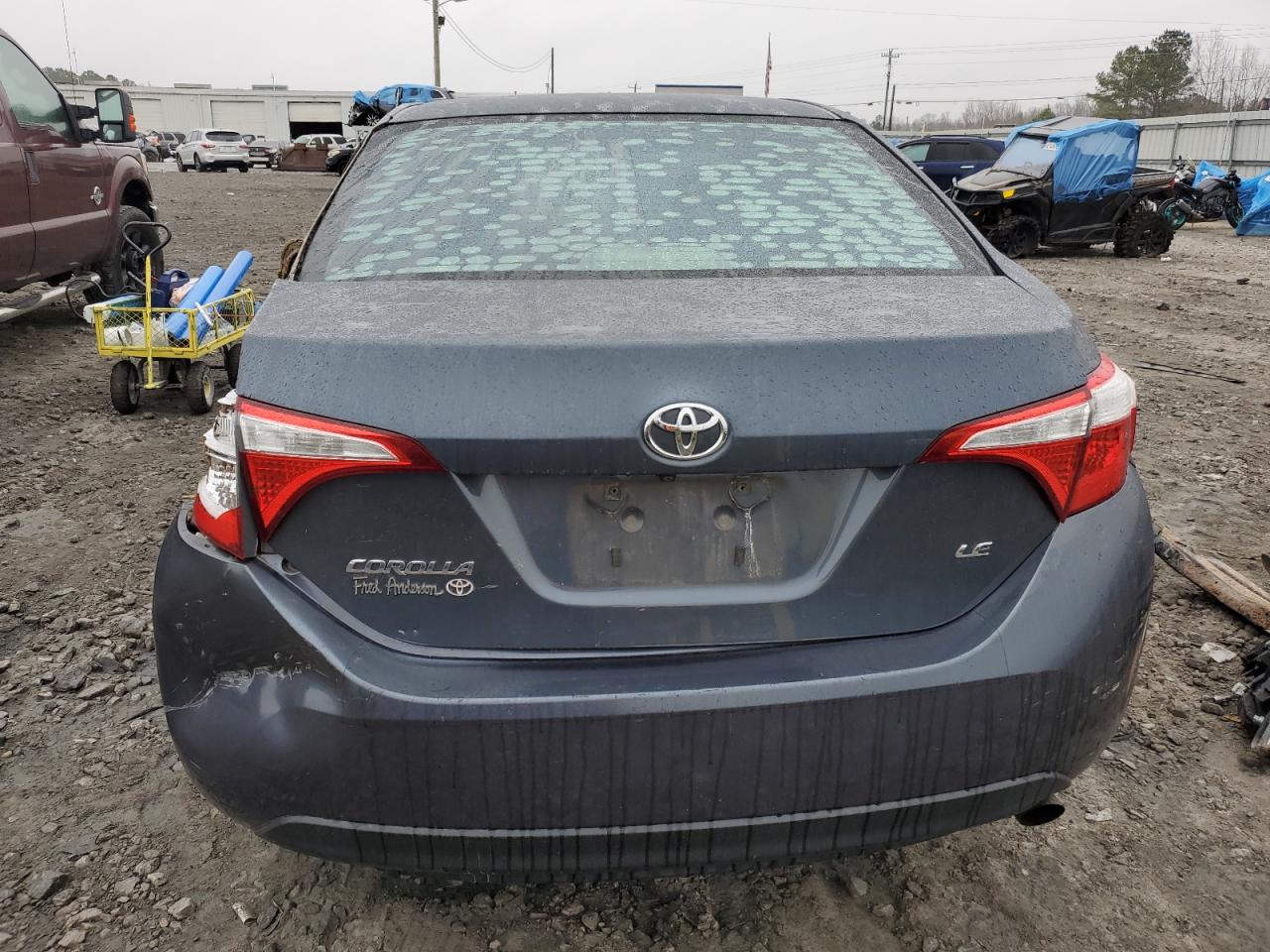 2015 Toyota Corolla L Blue vin: 2T1BURHE0FC321827