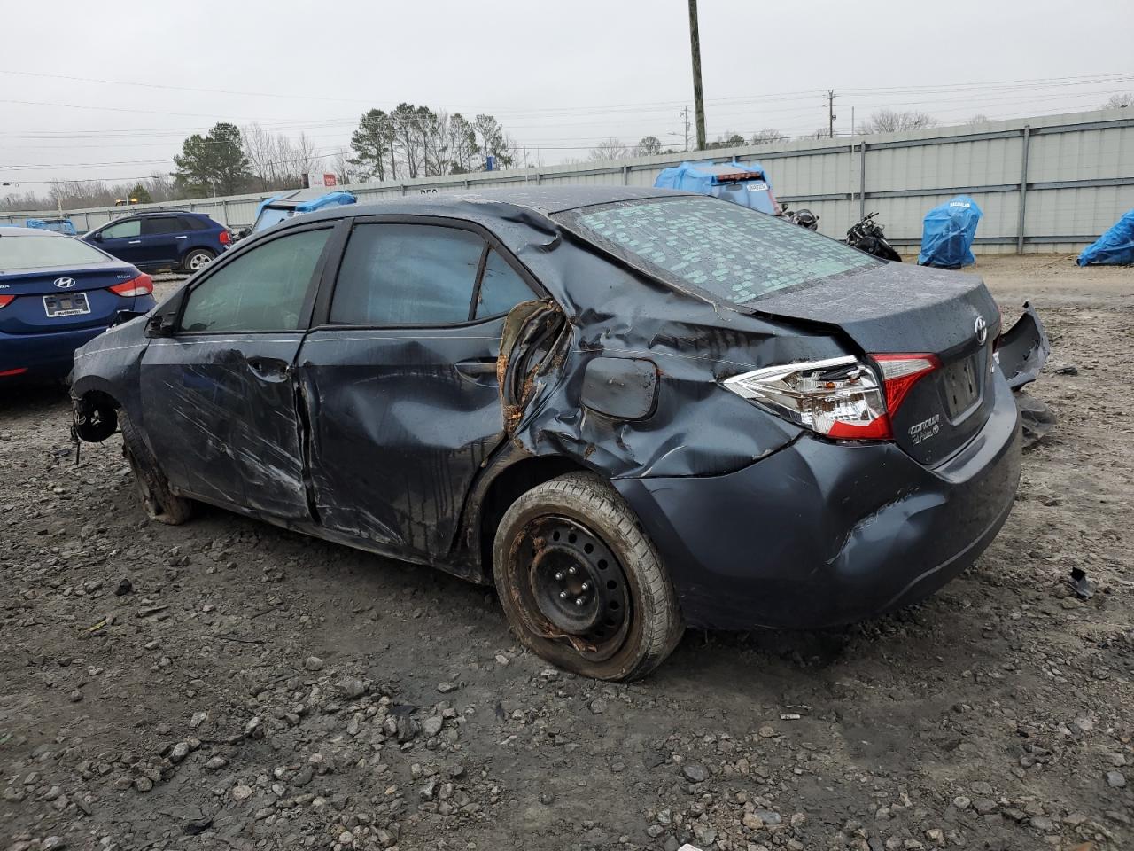 2015 Toyota Corolla L Blue vin: 2T1BURHE0FC321827