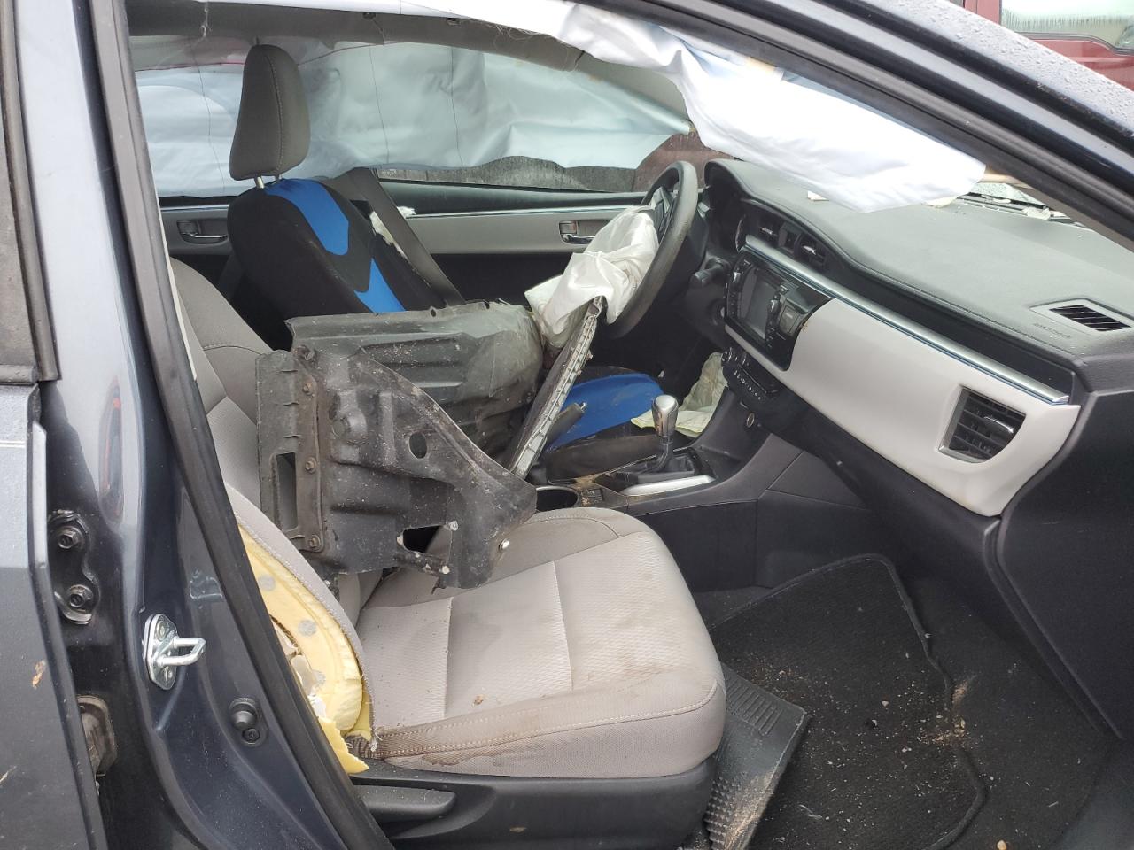 2015 Toyota Corolla L Blue vin: 2T1BURHE0FC321827