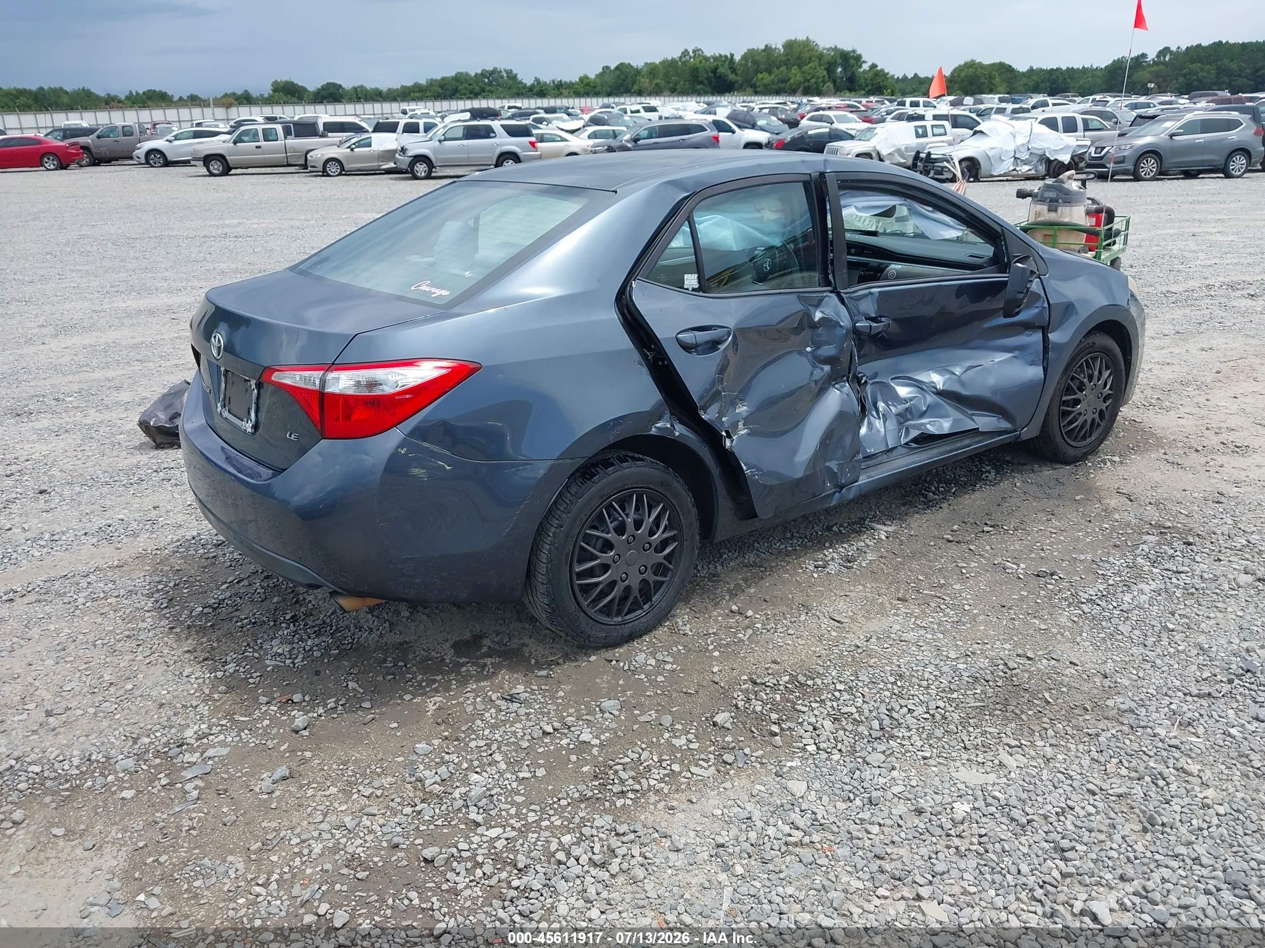 2015 Toyota Corolla Le Blue vin: 2T1BURHE0FC334612