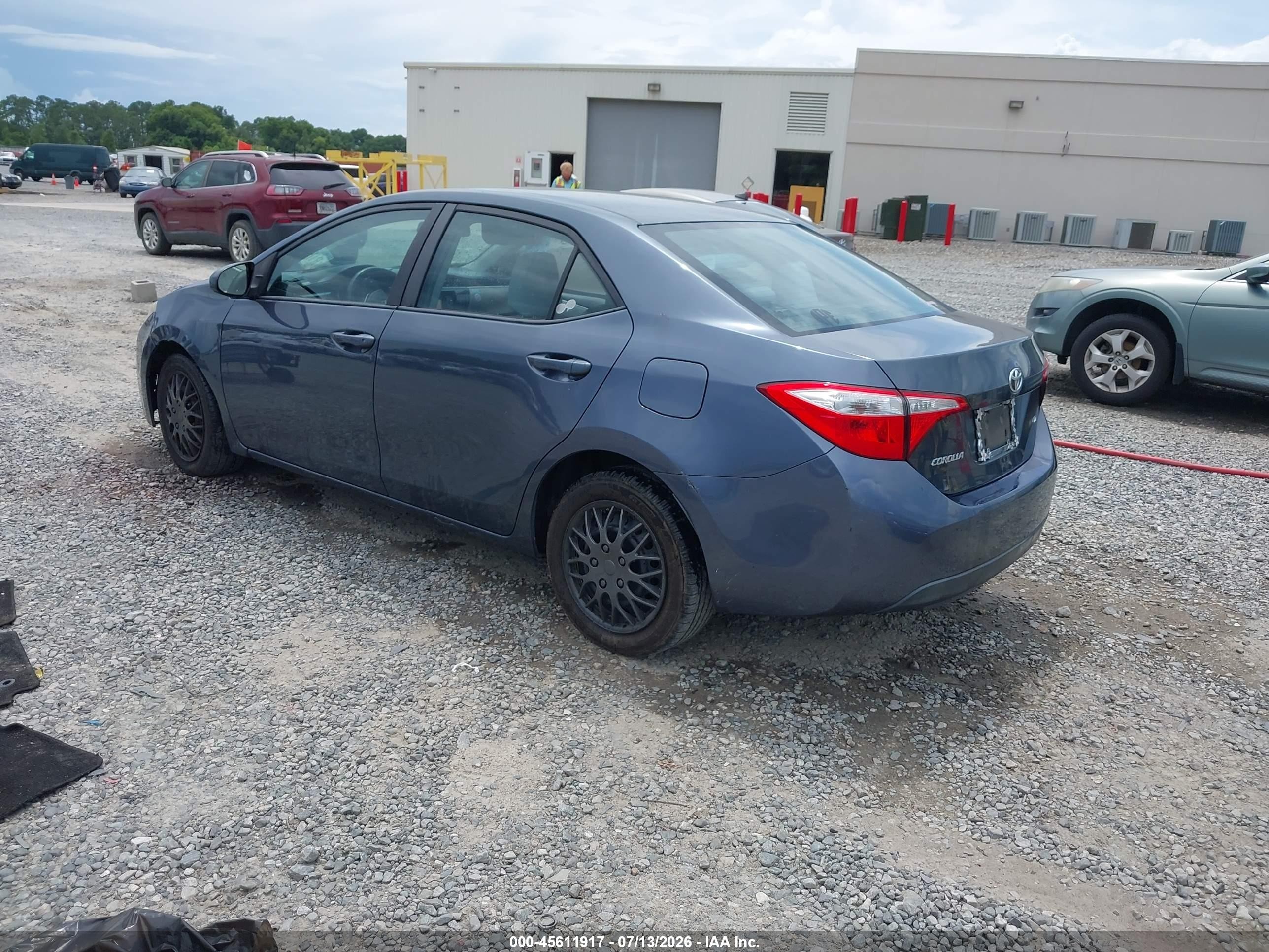 2015 Toyota Corolla Le Blue vin: 2T1BURHE0FC334612