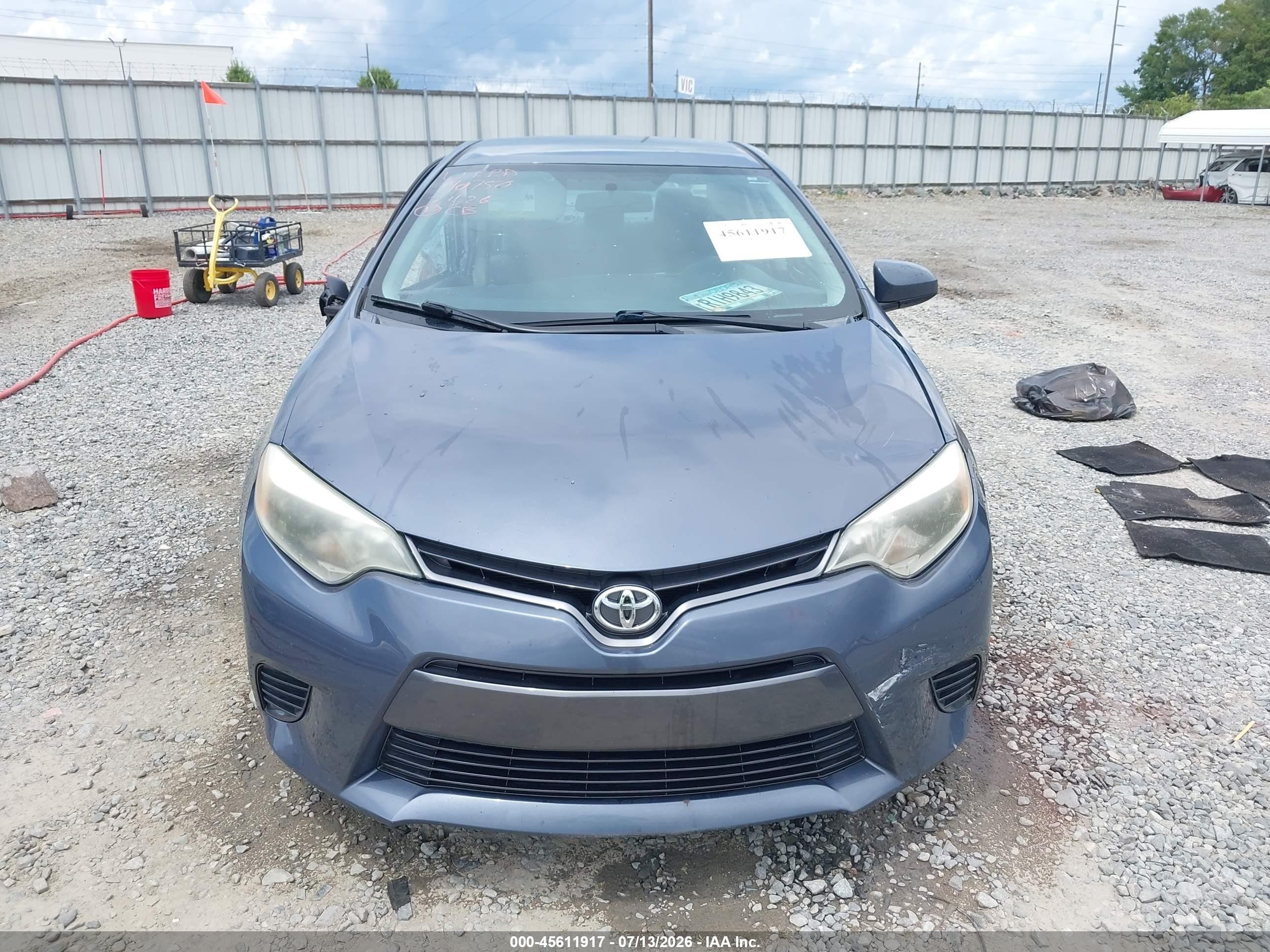 2015 Toyota Corolla Le Blue vin: 2T1BURHE0FC334612
