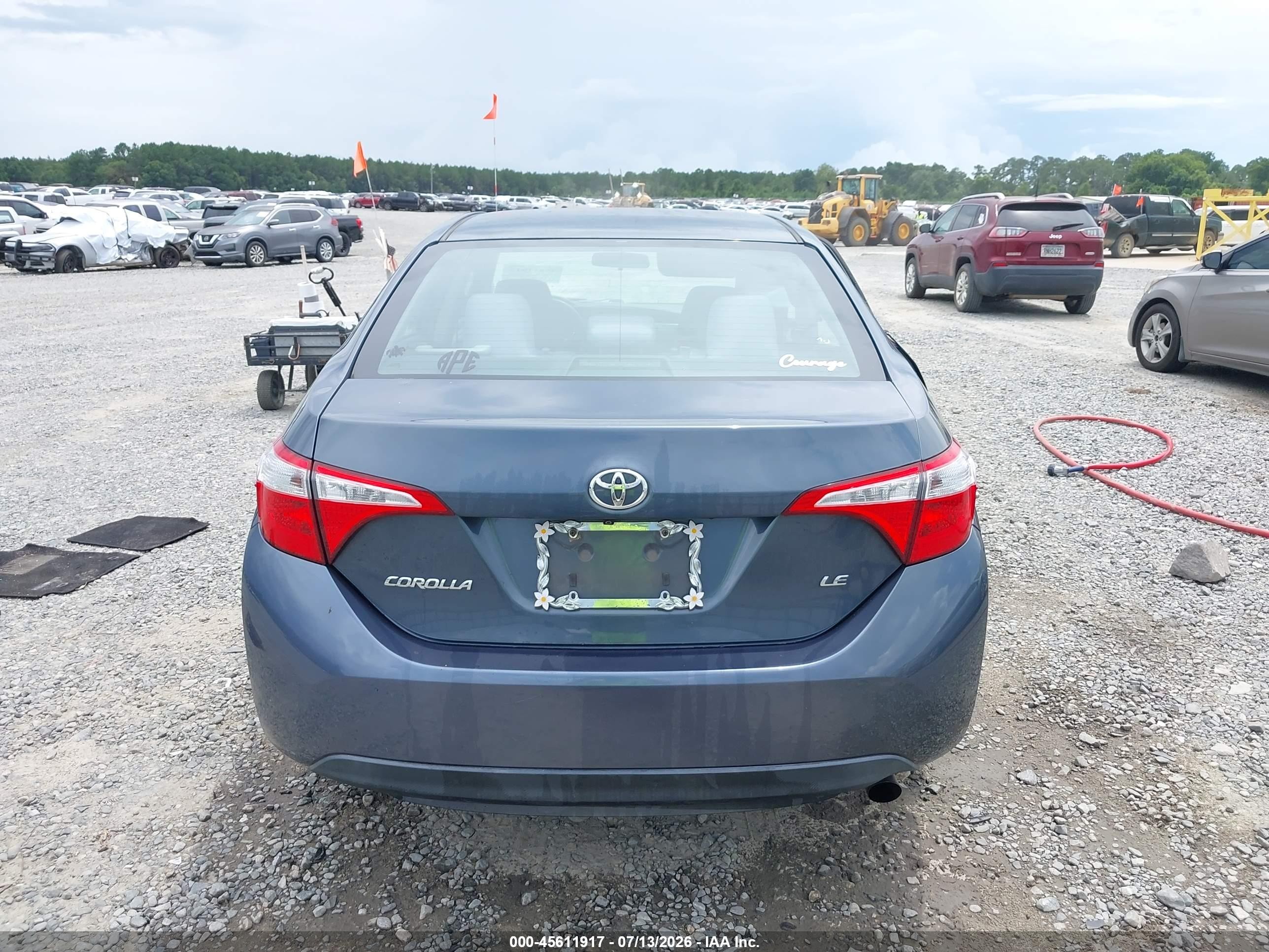 2015 Toyota Corolla Le Blue vin: 2T1BURHE0FC334612