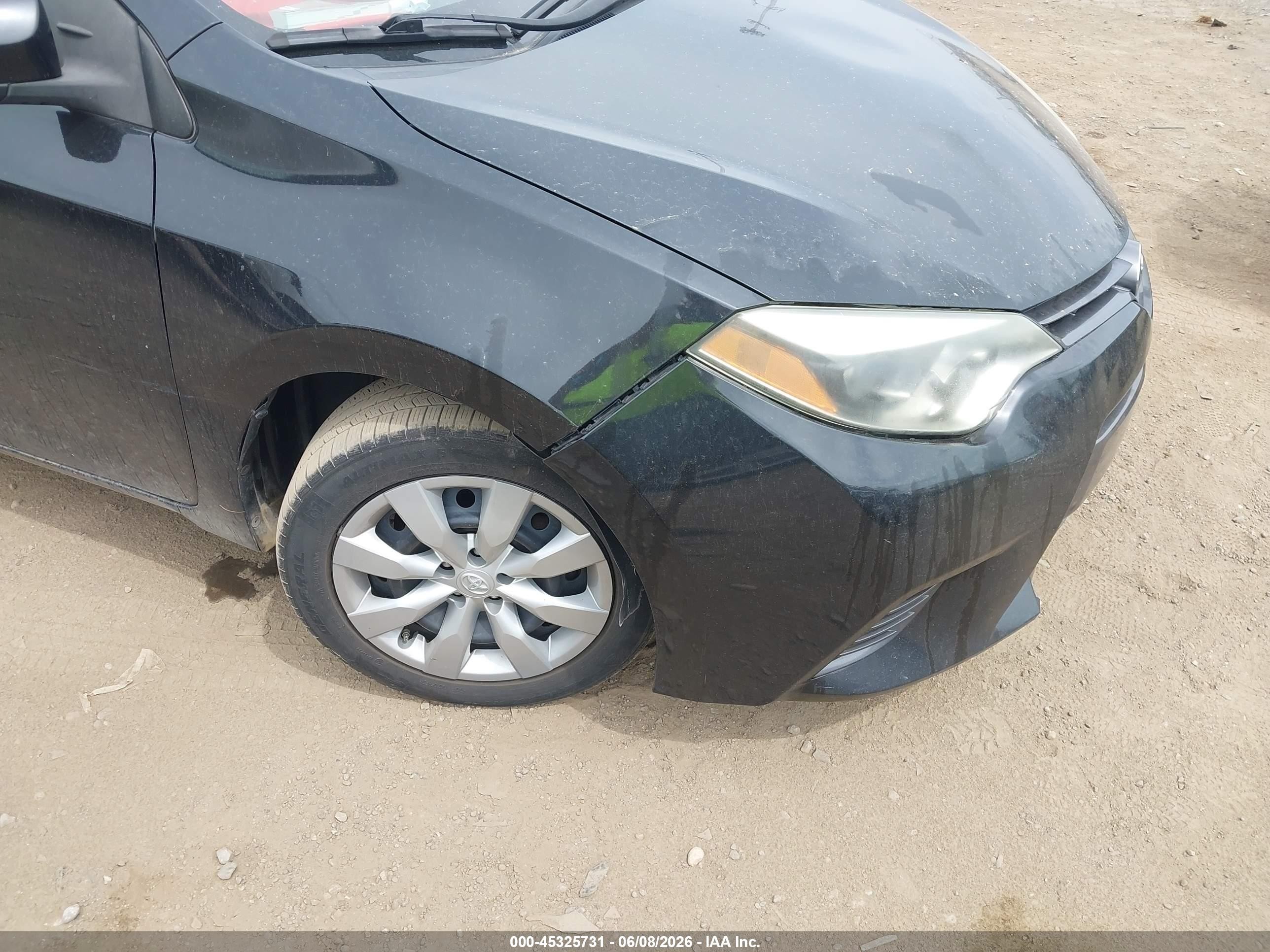 2015 Toyota Corolla Le Black vin: 2T1BURHE0FC339552