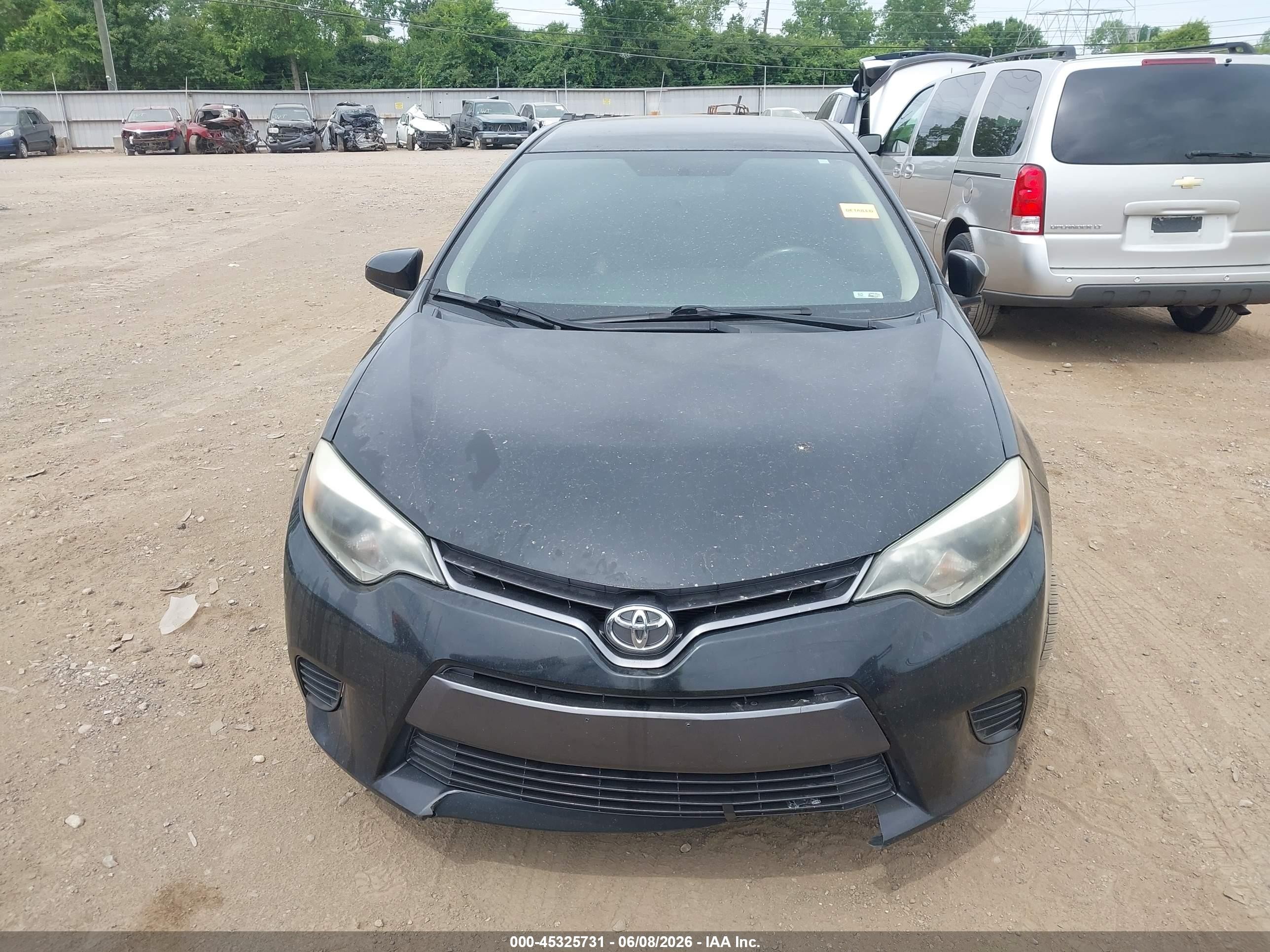 2015 Toyota Corolla Le Black vin: 2T1BURHE0FC339552