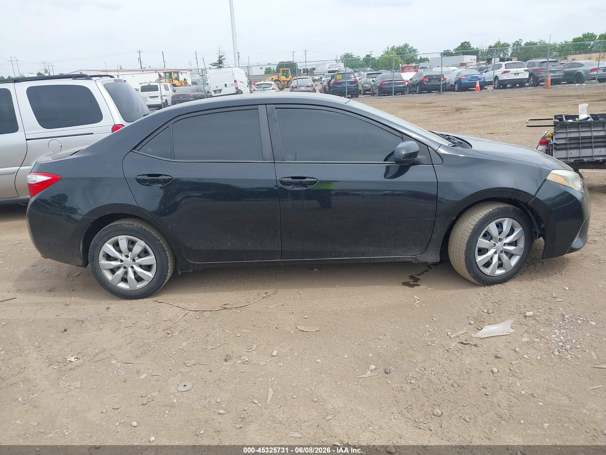 2015 Toyota Corolla Le Black vin: 2T1BURHE0FC339552