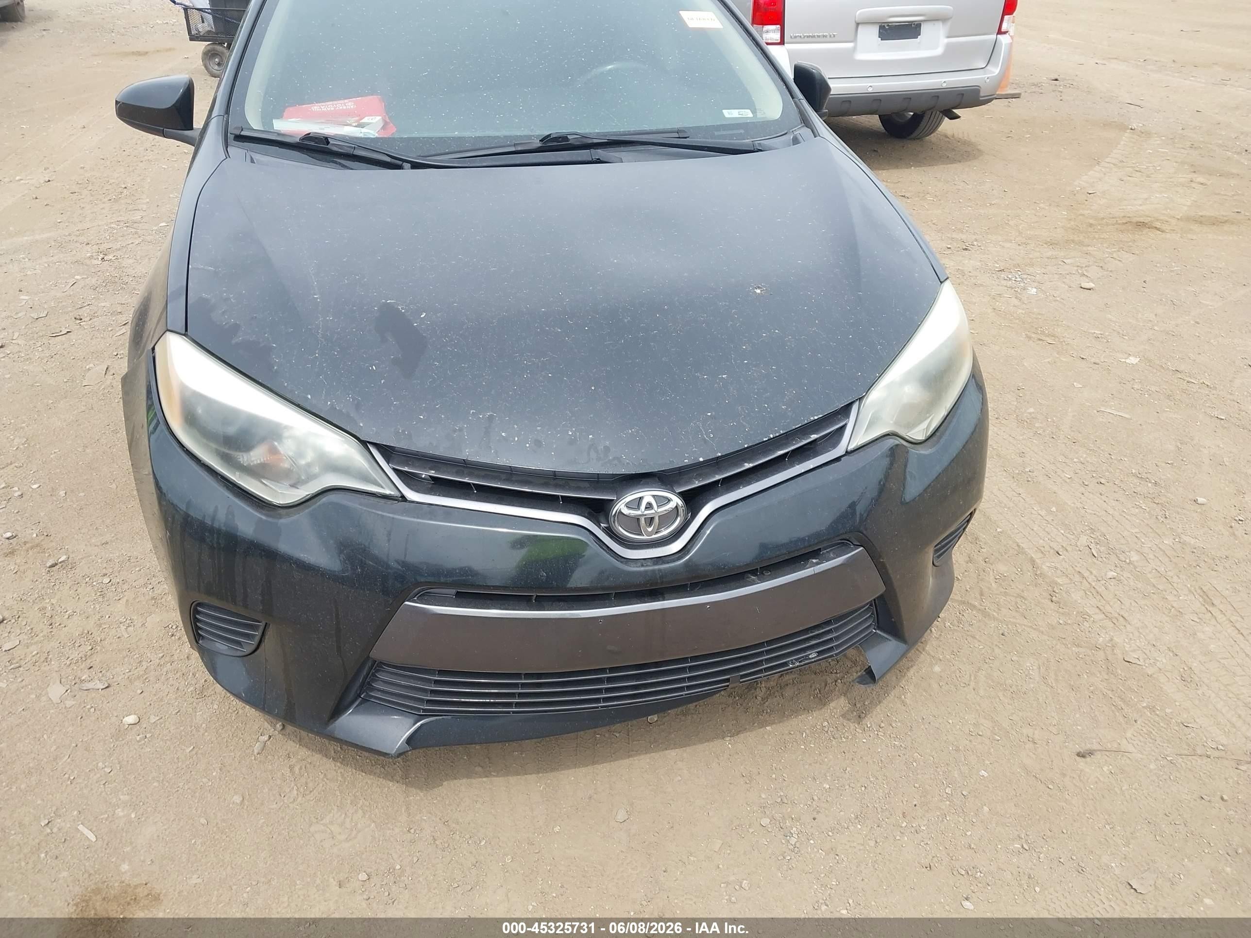 2015 Toyota Corolla Le Black vin: 2T1BURHE0FC339552