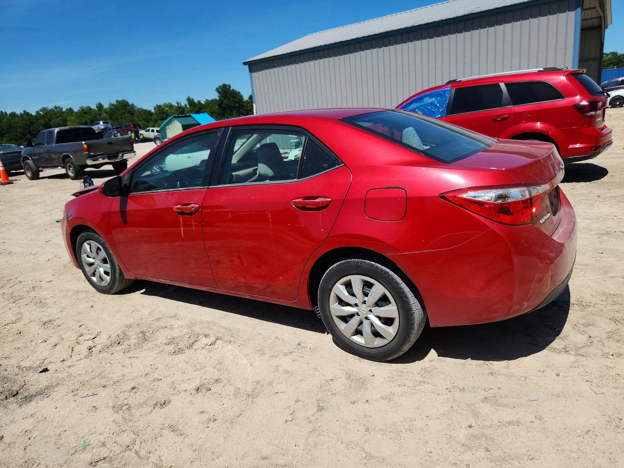 2015 Toyota Corolla Le Red vin: 2T1BURHE0FC345271