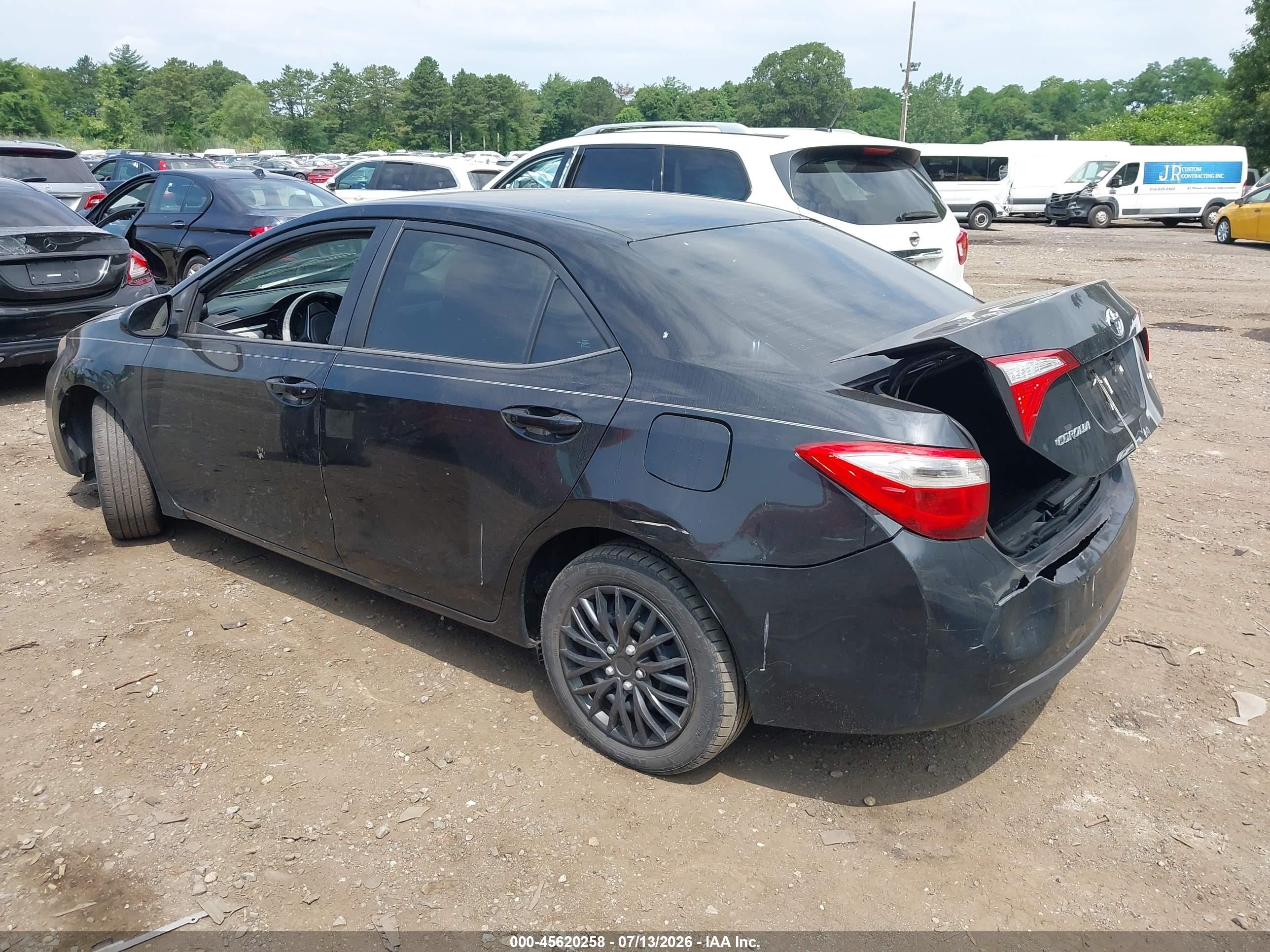 2015 Toyota Corolla Le Black vin: 2T1BURHE0FC359378