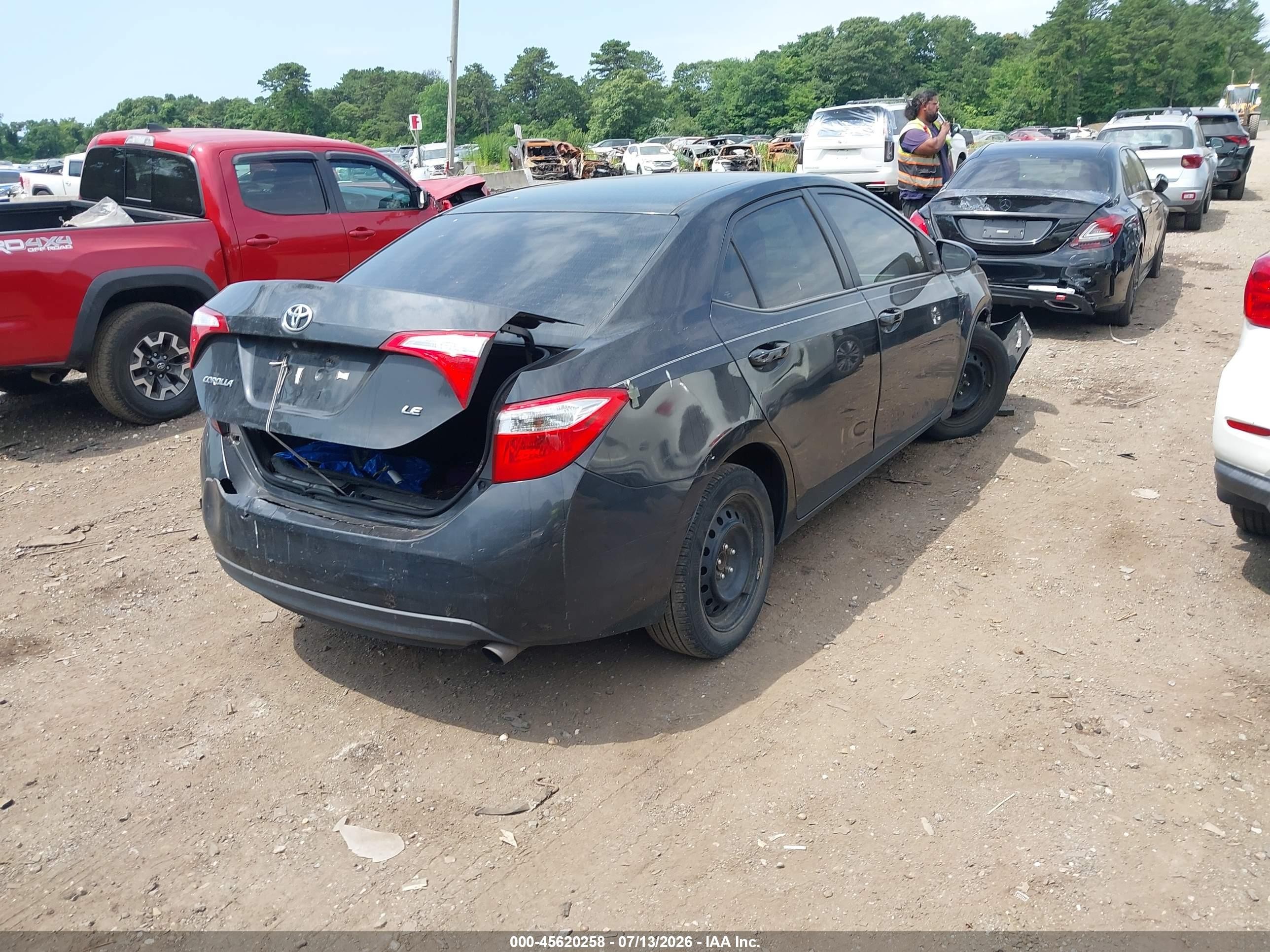 2015 Toyota Corolla Le Black vin: 2T1BURHE0FC359378