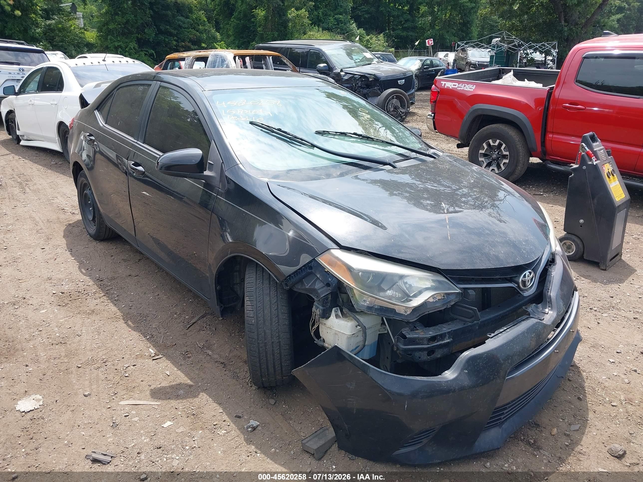 2015 Toyota Corolla Le Black vin: 2T1BURHE0FC359378