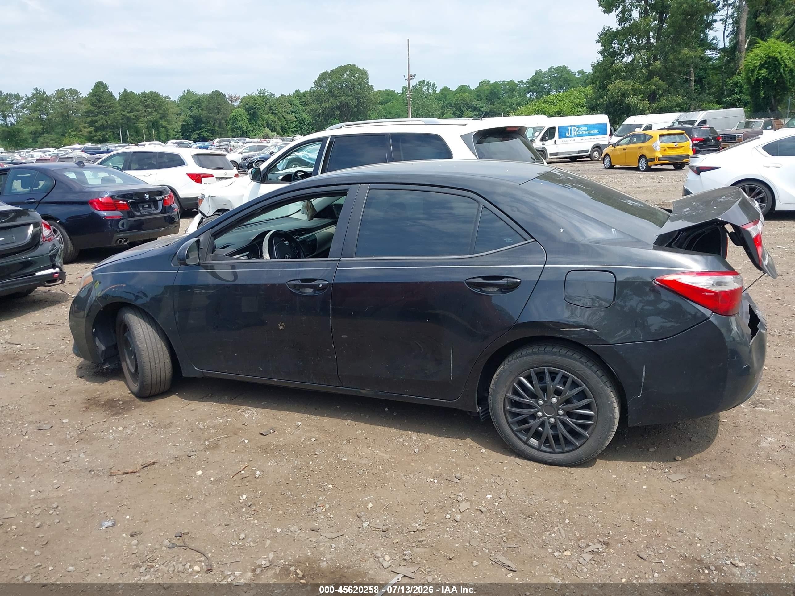 2015 Toyota Corolla Le Black vin: 2T1BURHE0FC359378
